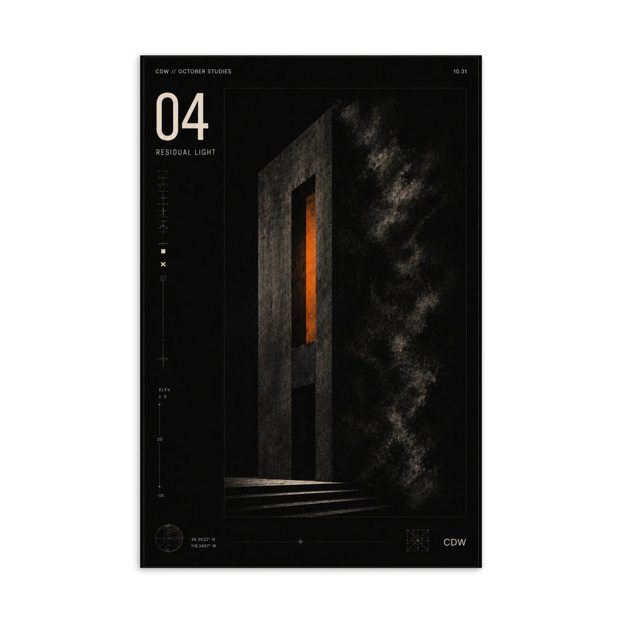 October Studies | Residual Light Art Card · Study 04