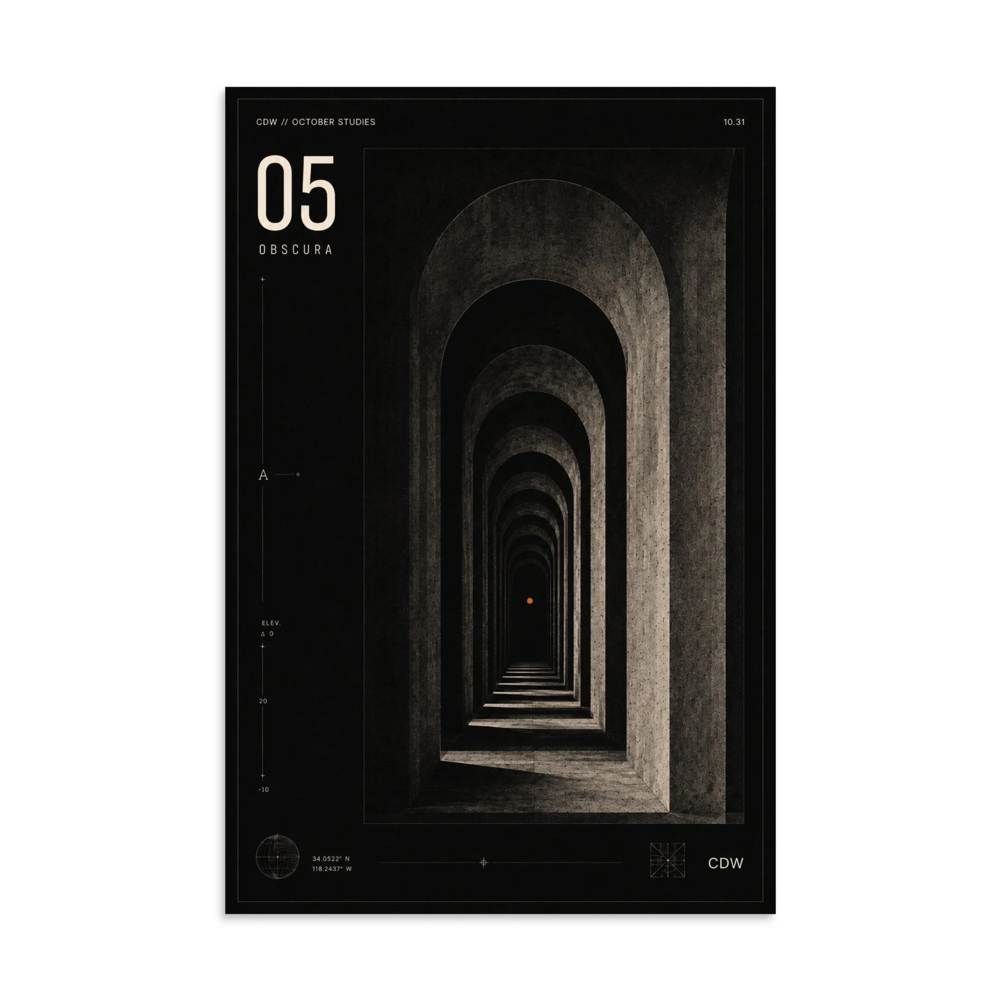 October Studies | Obscura Poster · Study 05