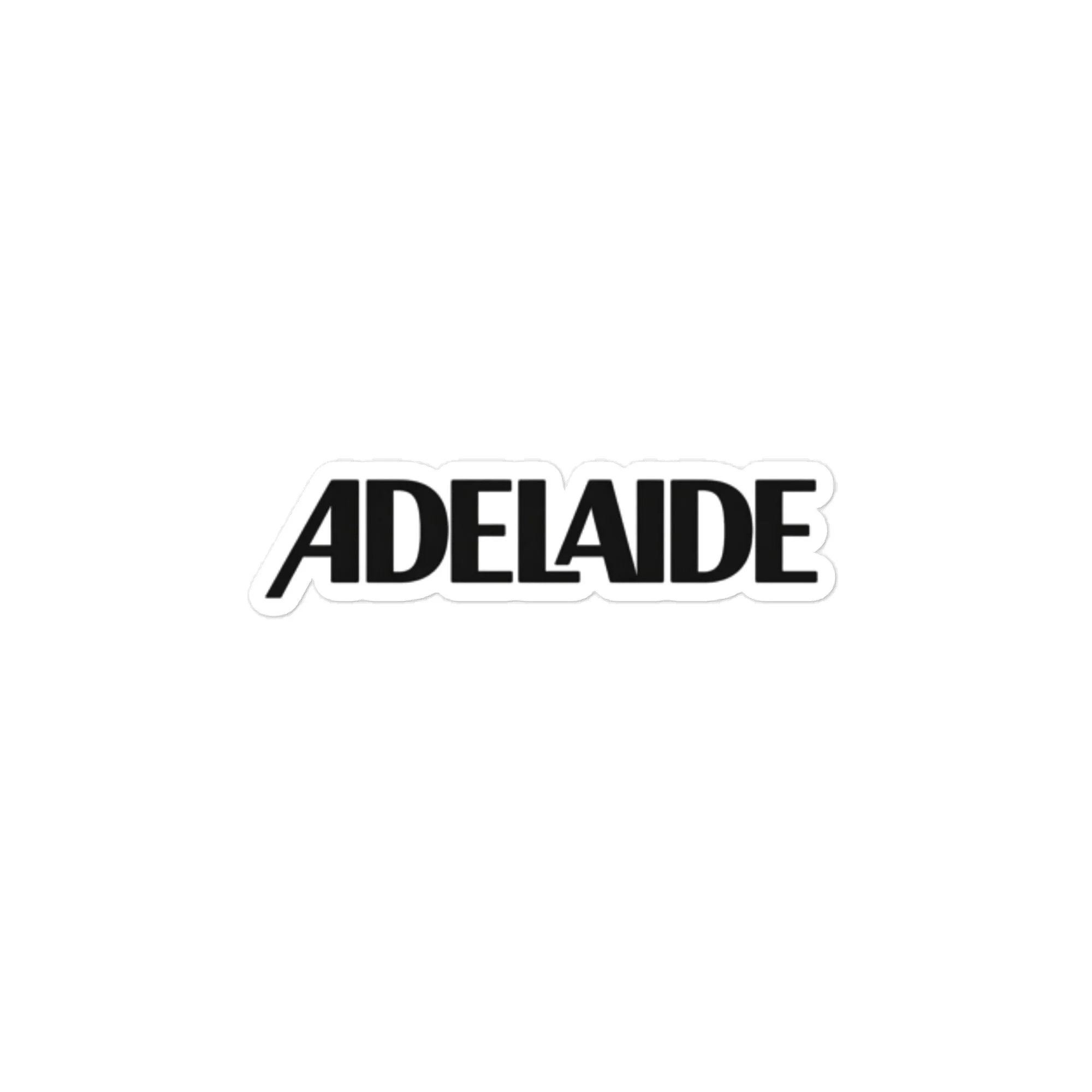 Adelaide Typographic Wordmark Kiss-Cut Vinyl Sticker 6”