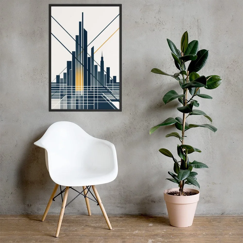 New York City Vertical Pulse | Urban Syntax Limited Edition Print