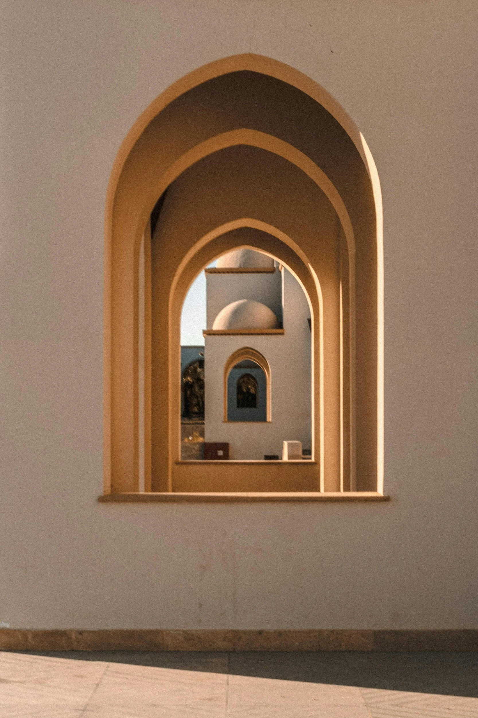 Series of arched openings representing self-awareness, personal growth, emotional resilience, life transitions, expanded perspective, and individual somatic coaching support.
