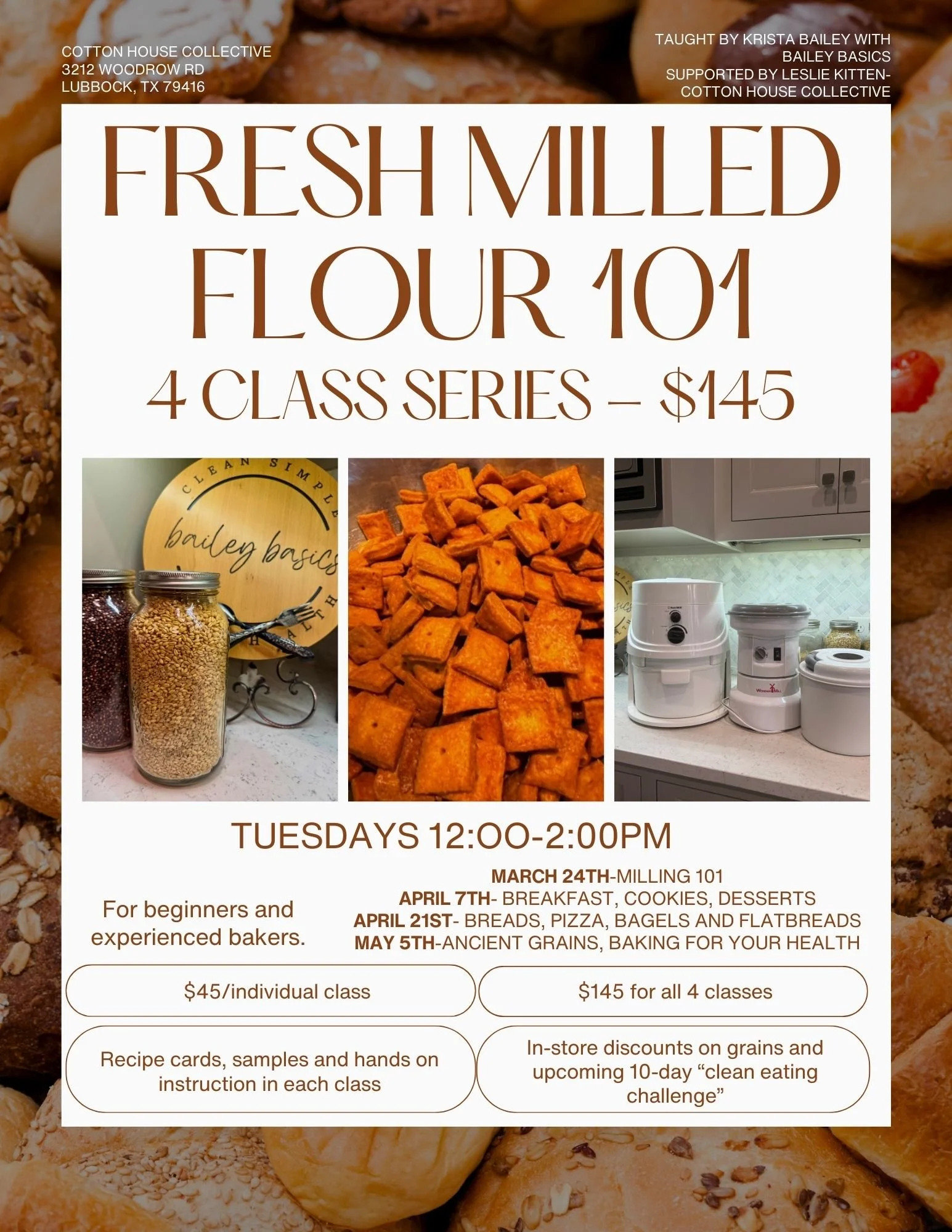 Fresh Milled Flour 101 - 4 class Series
