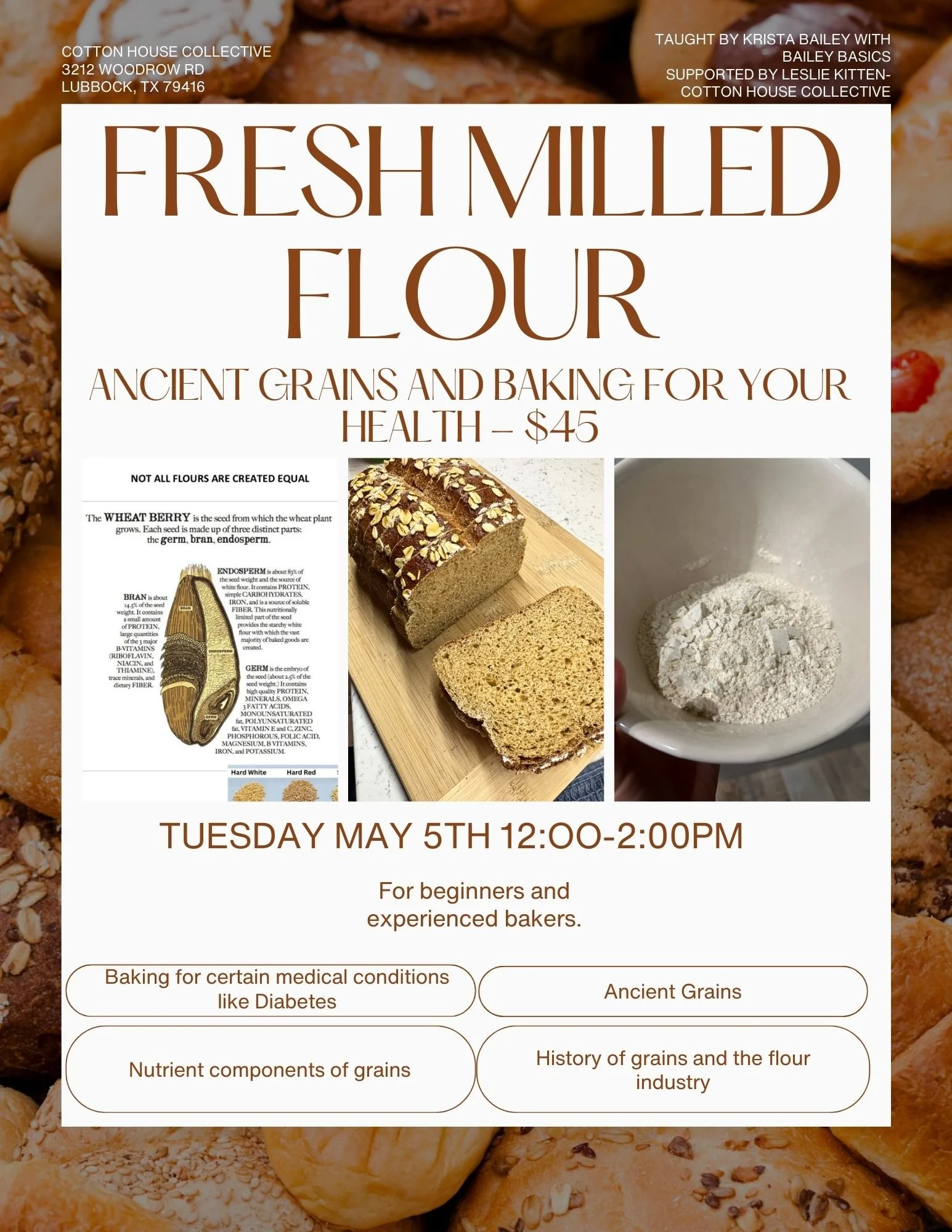 Ancient Grains, Baking for Your Health