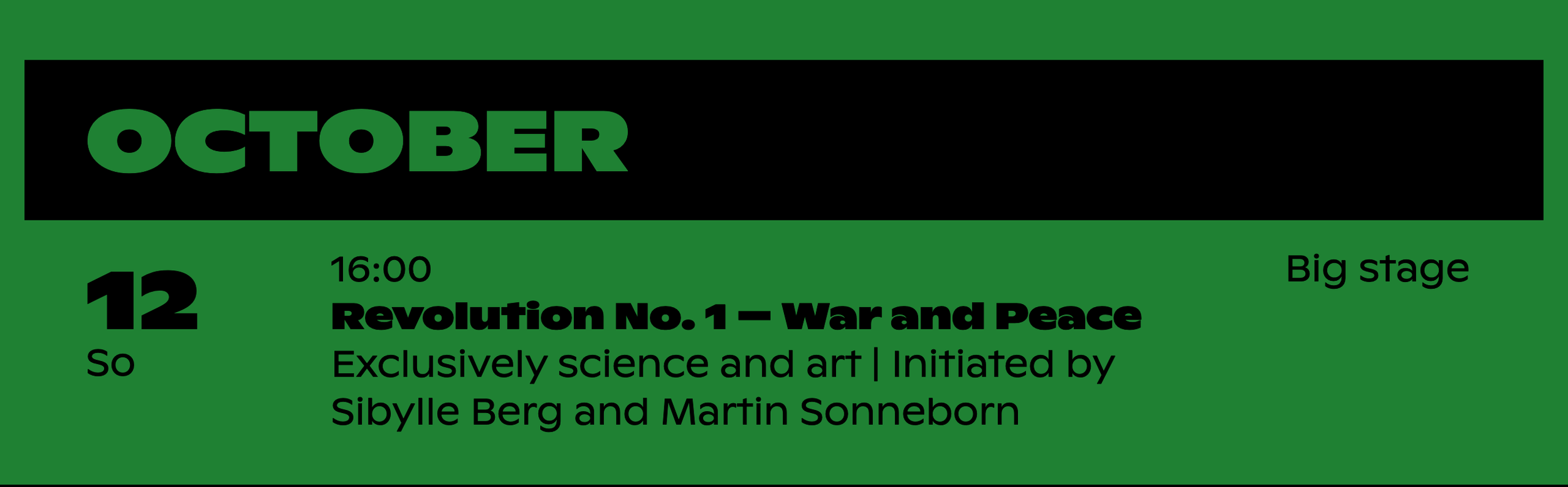 Revolution no.1 - war & peace