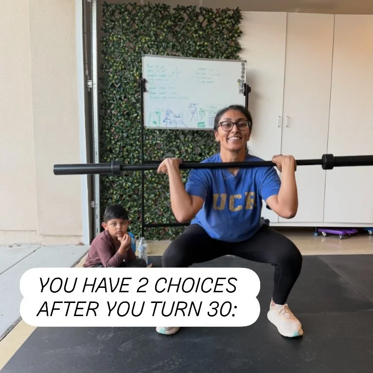 1. Lift weights 
2. Start losing muscle 

That&rsquo;s it. No secret third door.

After 30, muscle loss starts quietly. Less strength. Slower metabolism. More aches. Harder fat loss.
Unless you do something about it. Maybe you shouldn&rsquo;t wait un