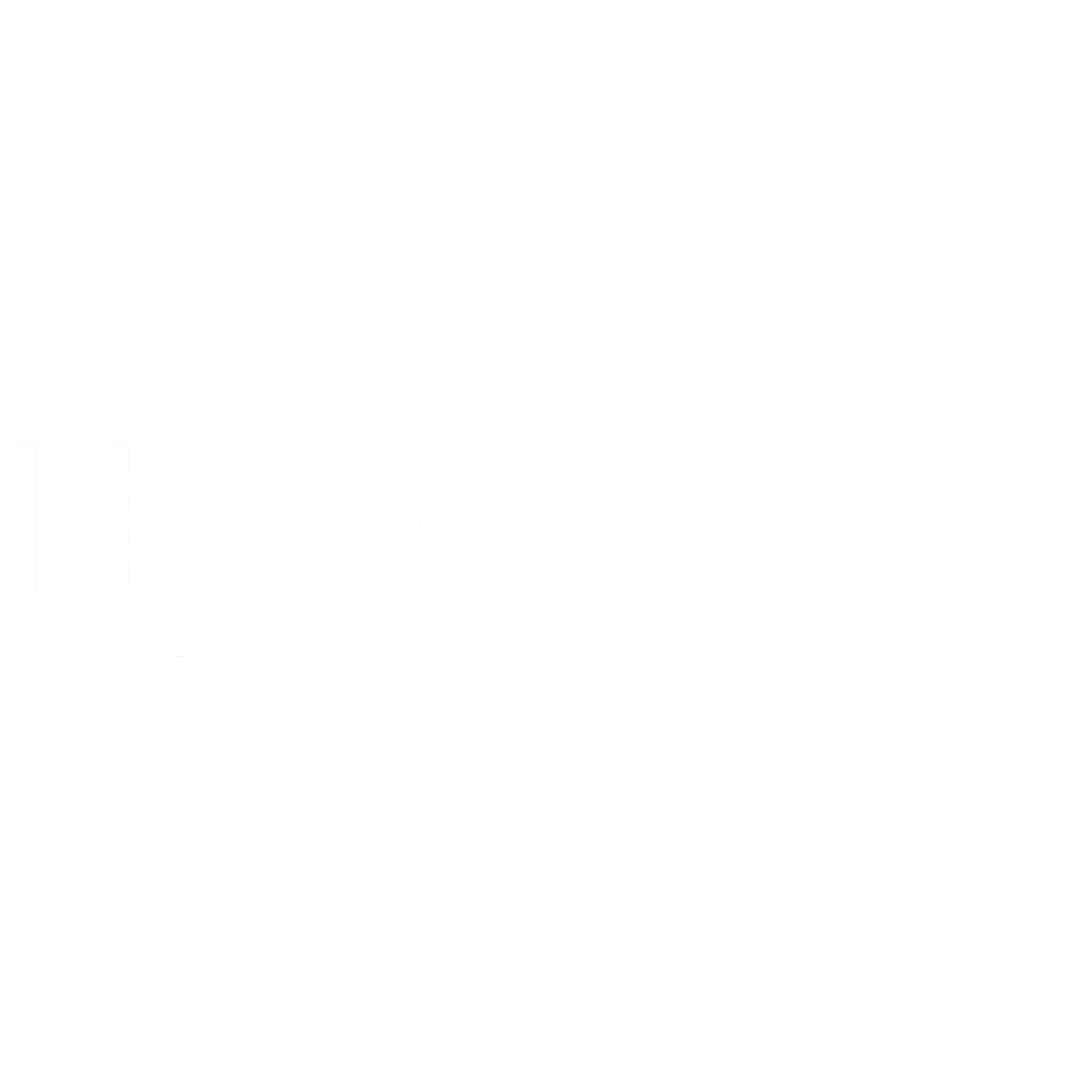 Close-up of a black and white logo with the word 'Hydrafacial' in white font on a black background.