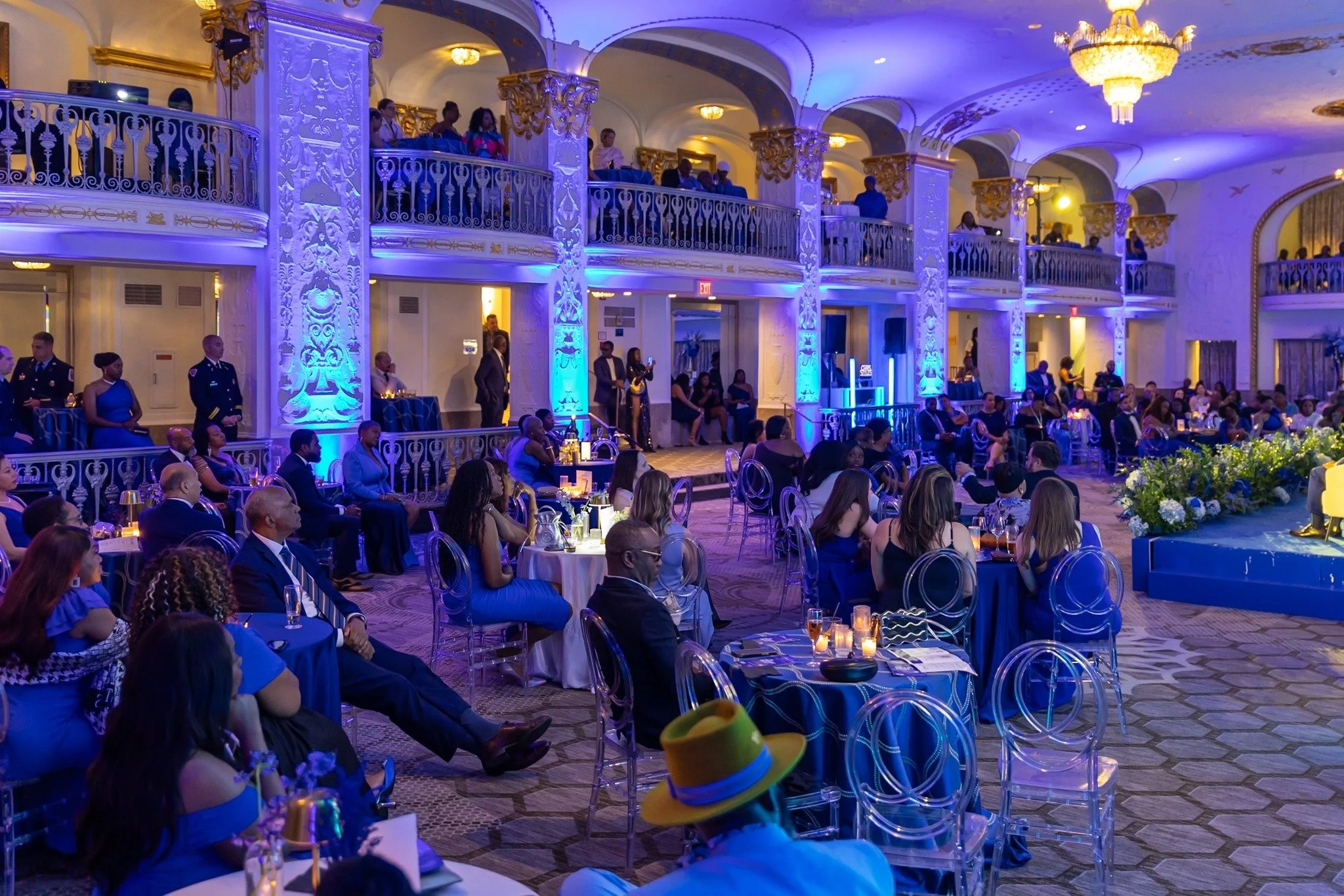 Dress Blue Dinner Reception