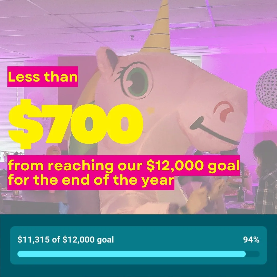 We&rsquo;re so close! 🎉 Because of you, we are less than $700 away from our $12,000 year-end goal!

Let&rsquo;s close this gap together! Your year-end gift is an investment in 2SLGBTQ+ safety and belonging, plus it comes with a 2025 charitable tax r