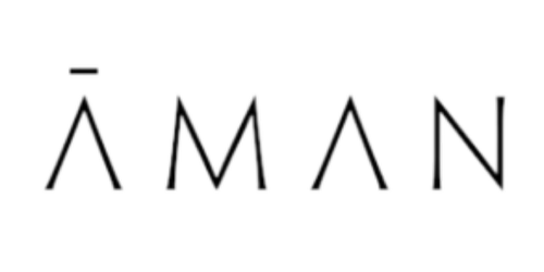 The word ÁMAN written in glowing uppercase letters with a black background. Aman preferred partner.