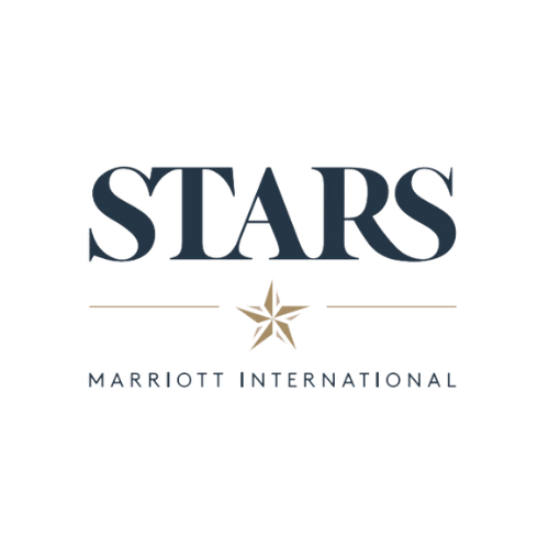Logo of STARS Marriott International, featuring the word 'STARS' with a star symbol and the words 'MARRIOTT INTERNATIONAL' underneath.