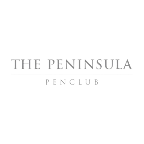 Logo with the text 'THE PENINSULA PENCIL CLUB' in stylized font.