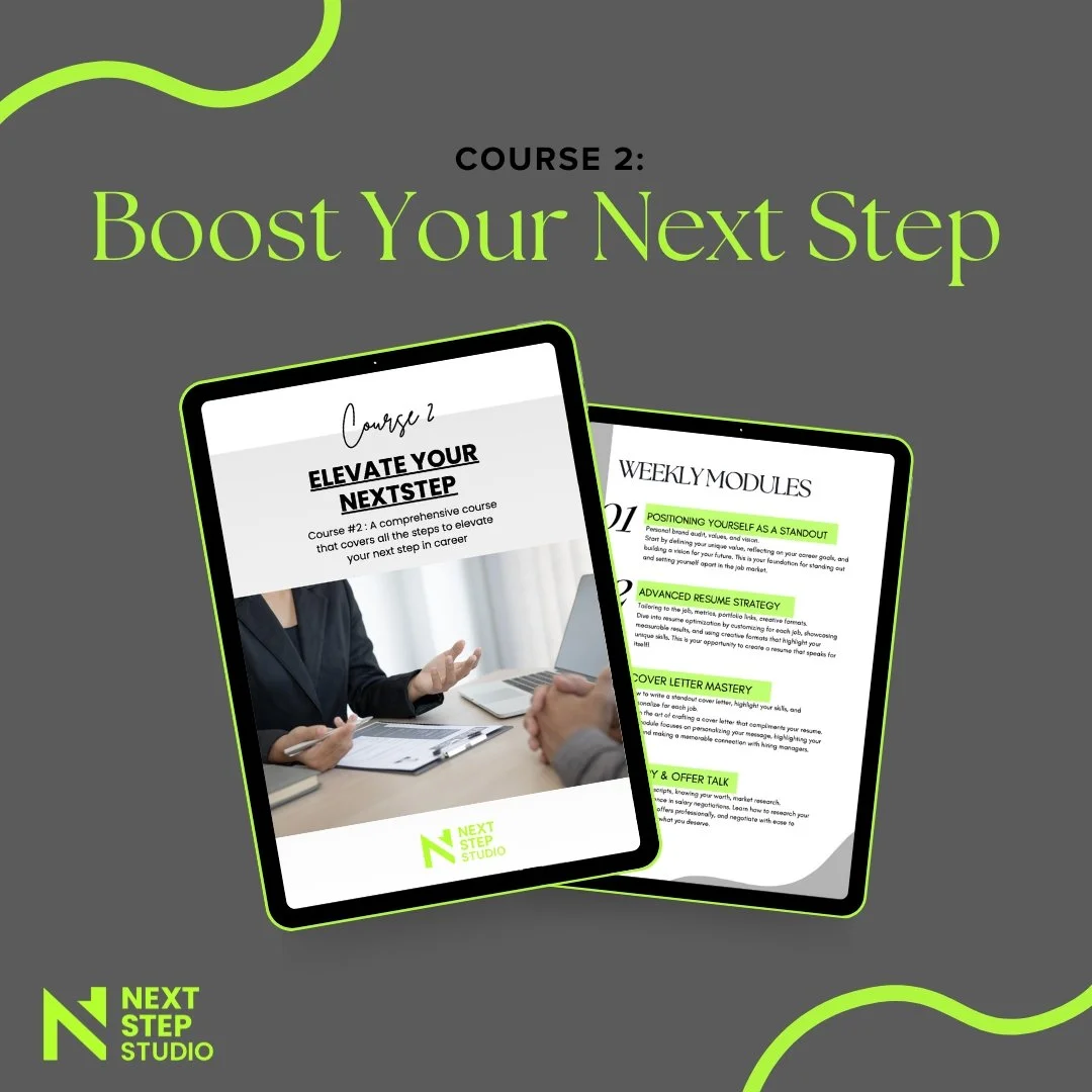 Boost Your Next Step Course