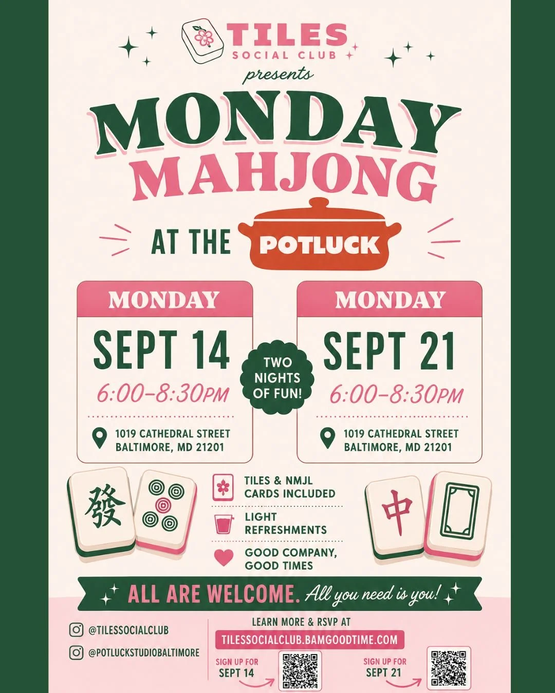 Mahjong Mondays with Tiles Social Club
