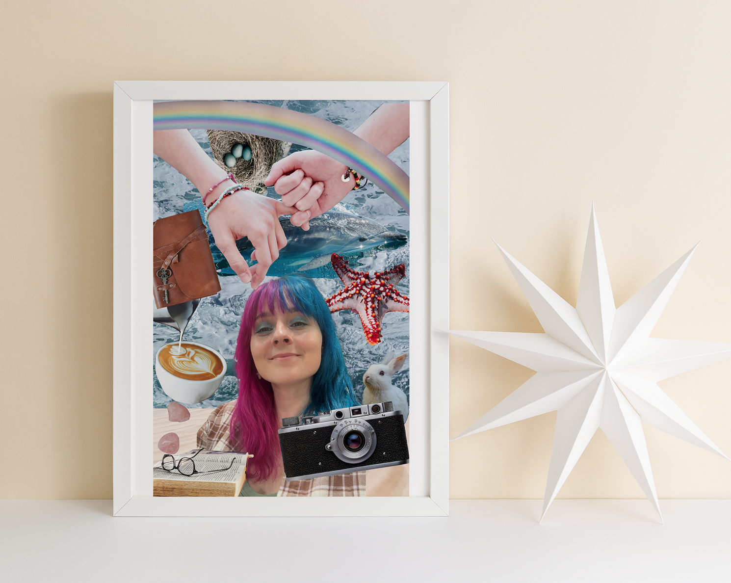 A photo collage made in Photoshop