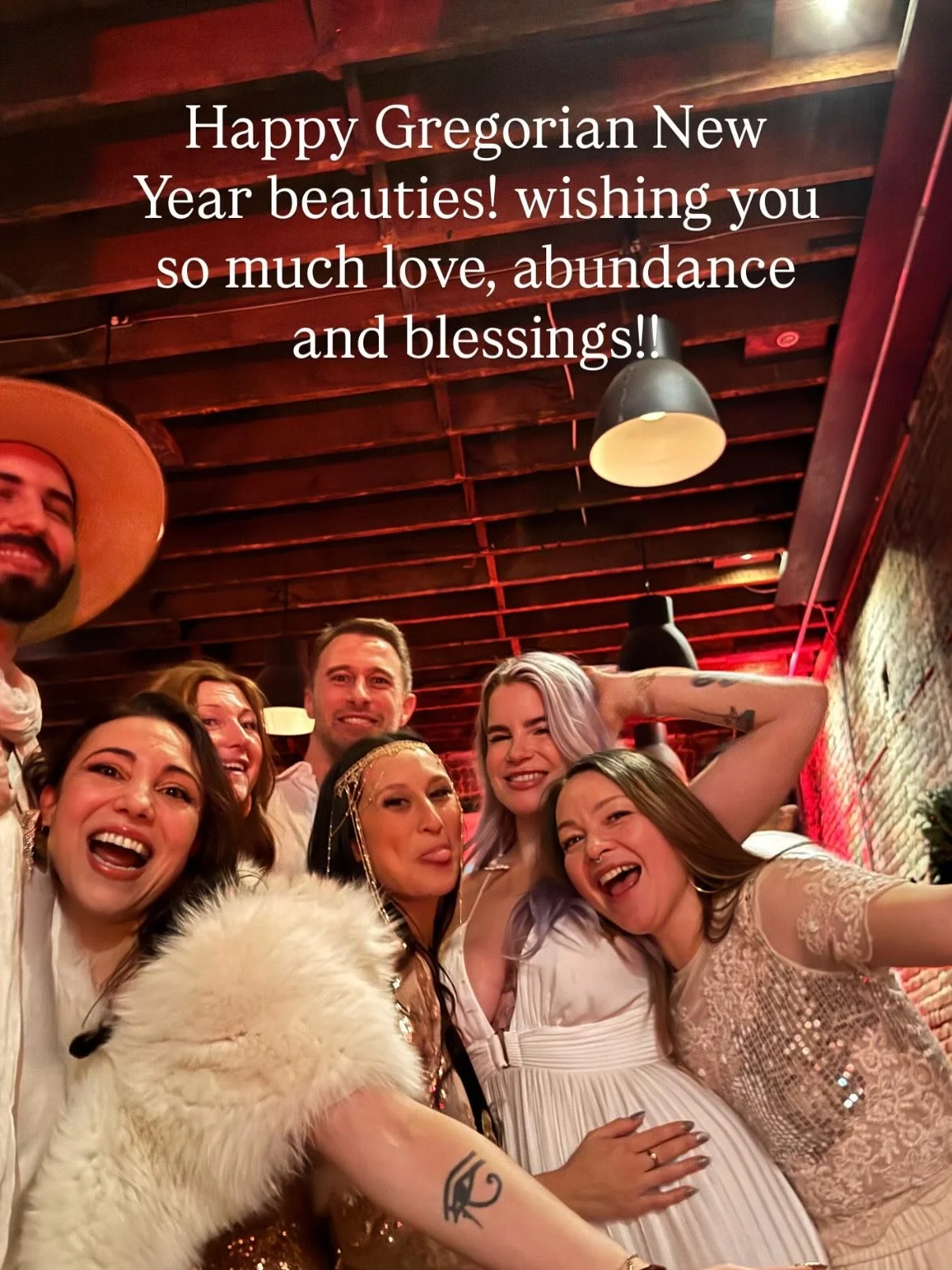 🎉Happy Gregorian New Year!!! Wishing all of you a most beautiful start to 2026!

Grateful I got to celebrate surrounded by my soul family~friendships that have been cultivated from the deepest layers of my heart. 

Here&rsquo;a to a wild year filled
