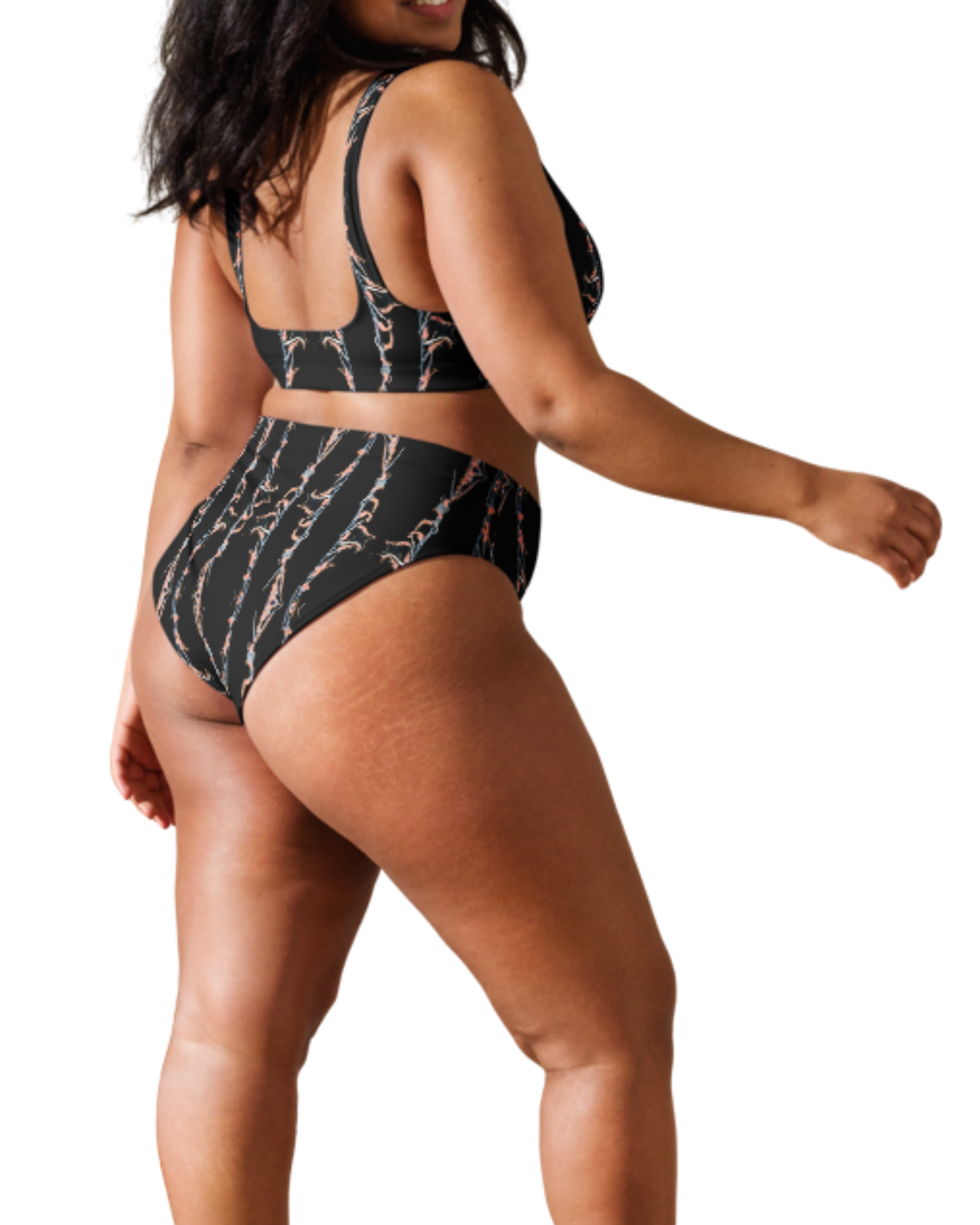 SIPHONOPHORE TENTACLES HIGH-WAISTED BIKINI