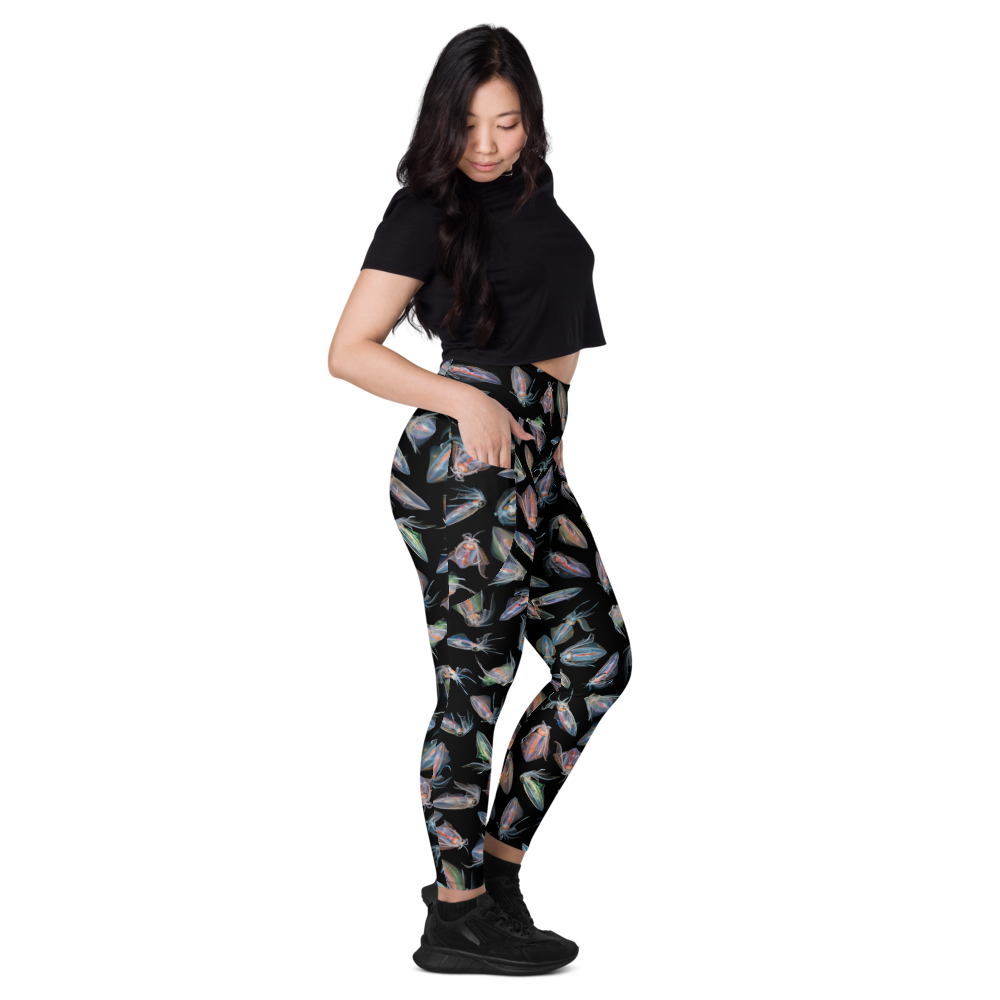 DIAMOND SQUID RECYCLED LEGGINGS W/POCKETS
