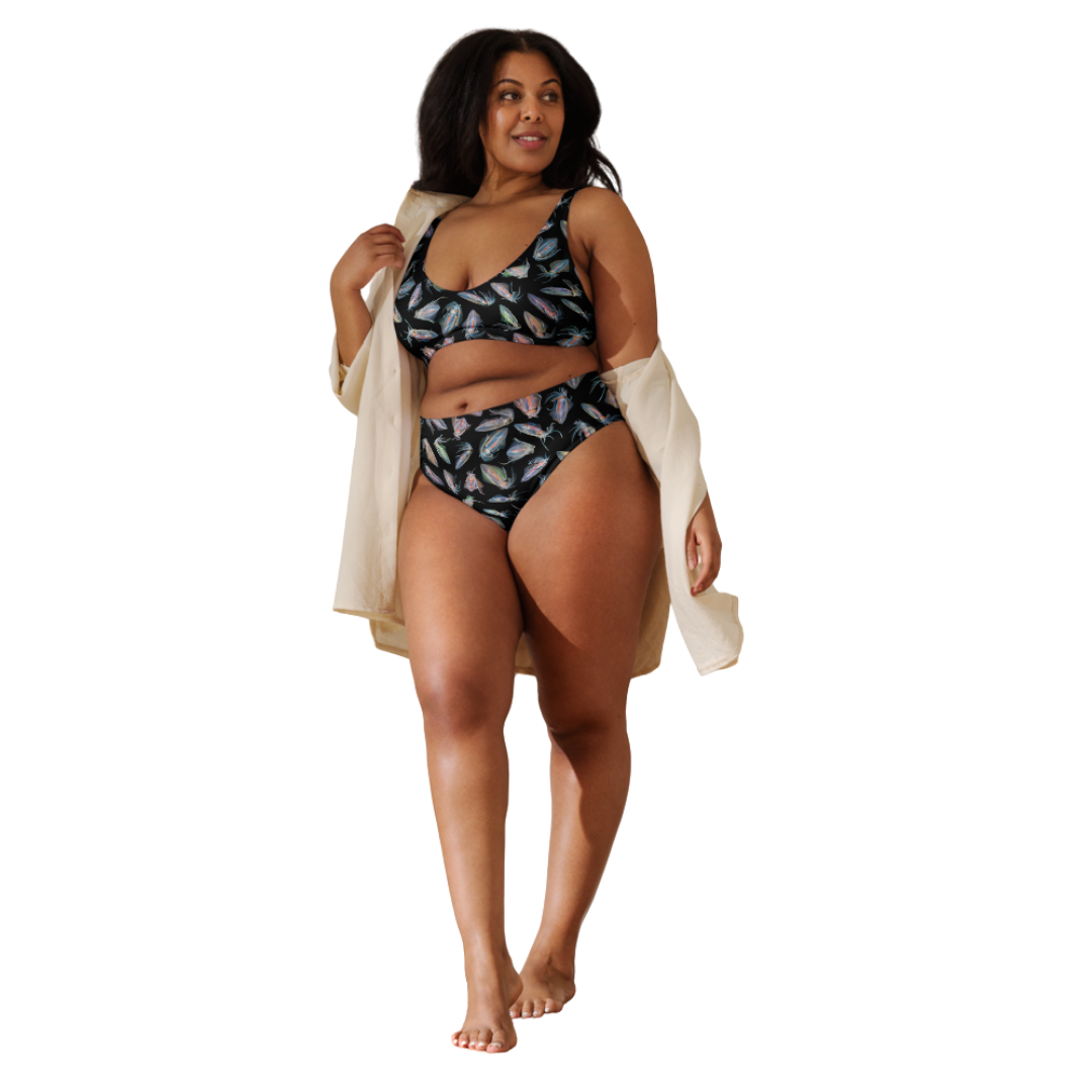 DIAMOND SQUID HIGH-WAISTED BIKINI