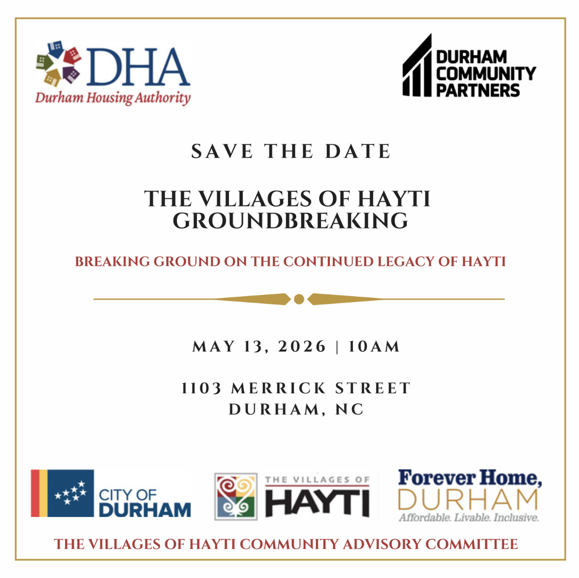 Villages of Hayti Groundbreaking