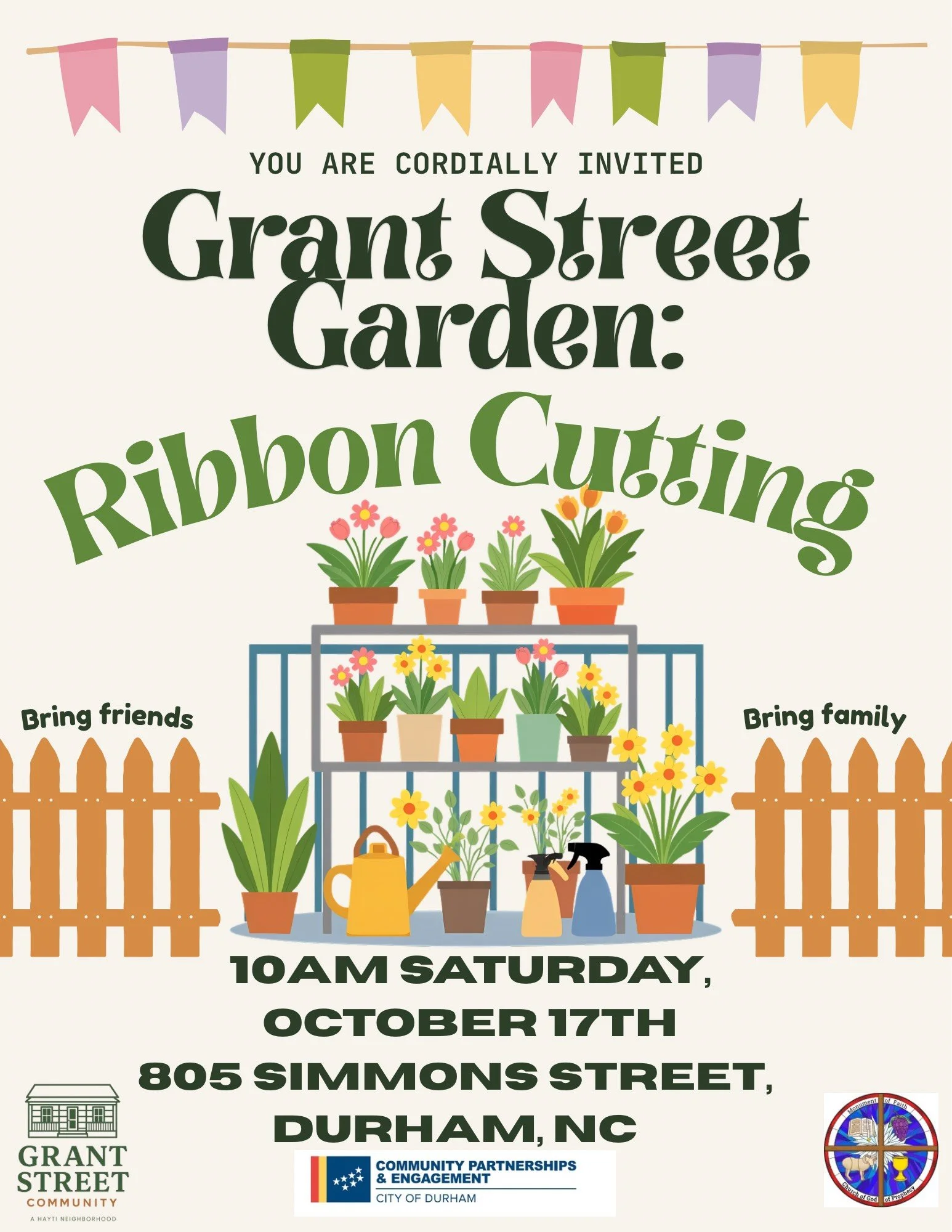 Grant Street Garden Ribbon Cutting