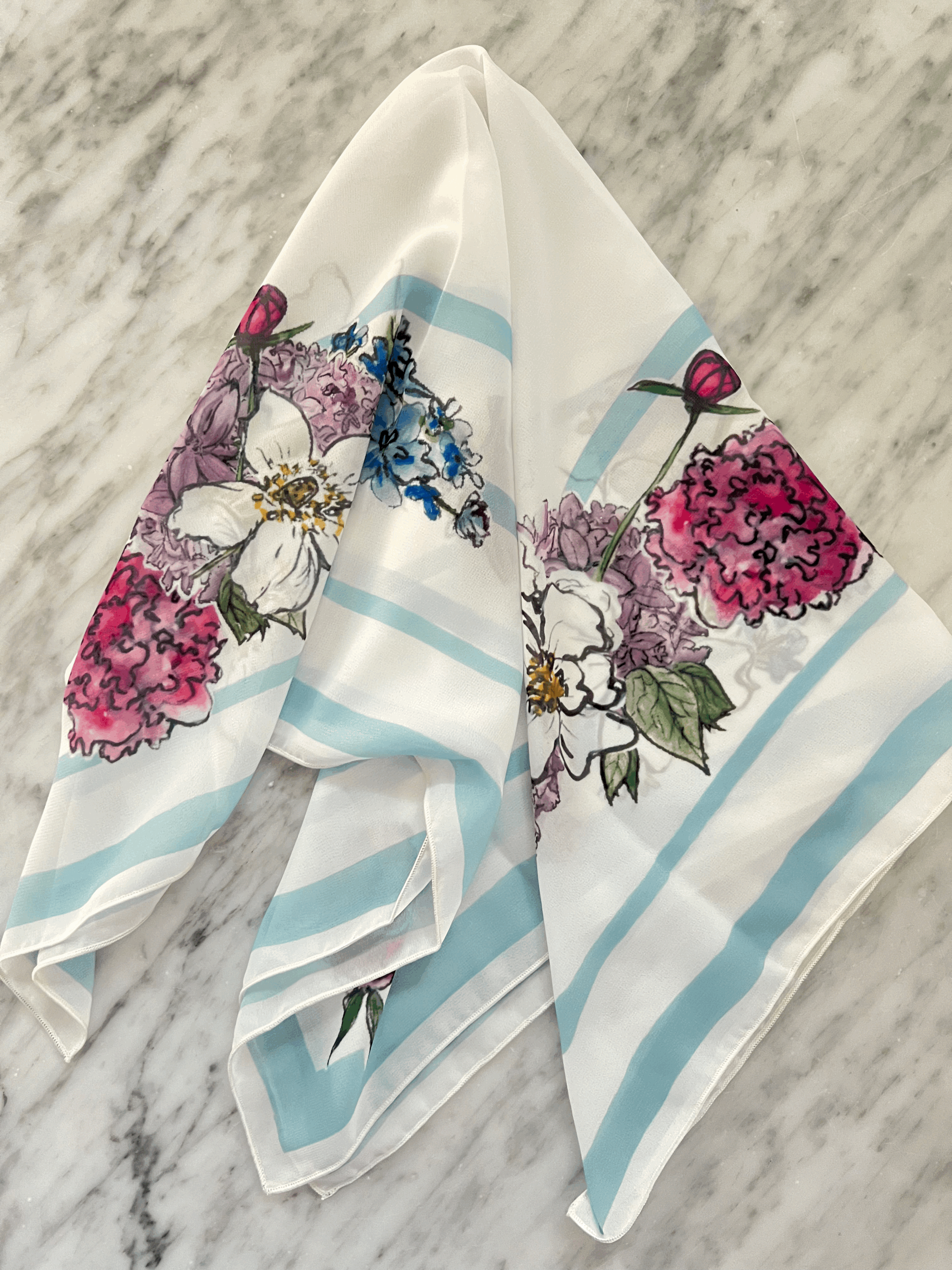 St. Paul in Bloom Illustrated Scarf