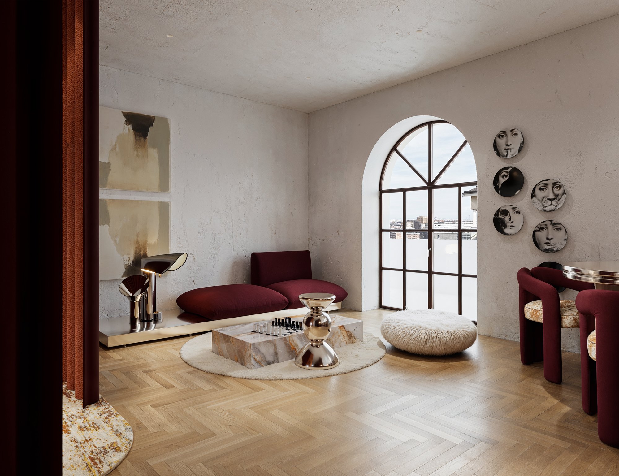 Progetto residenziale soggiorno elegante — interior design firmato Aletheia Design Studio