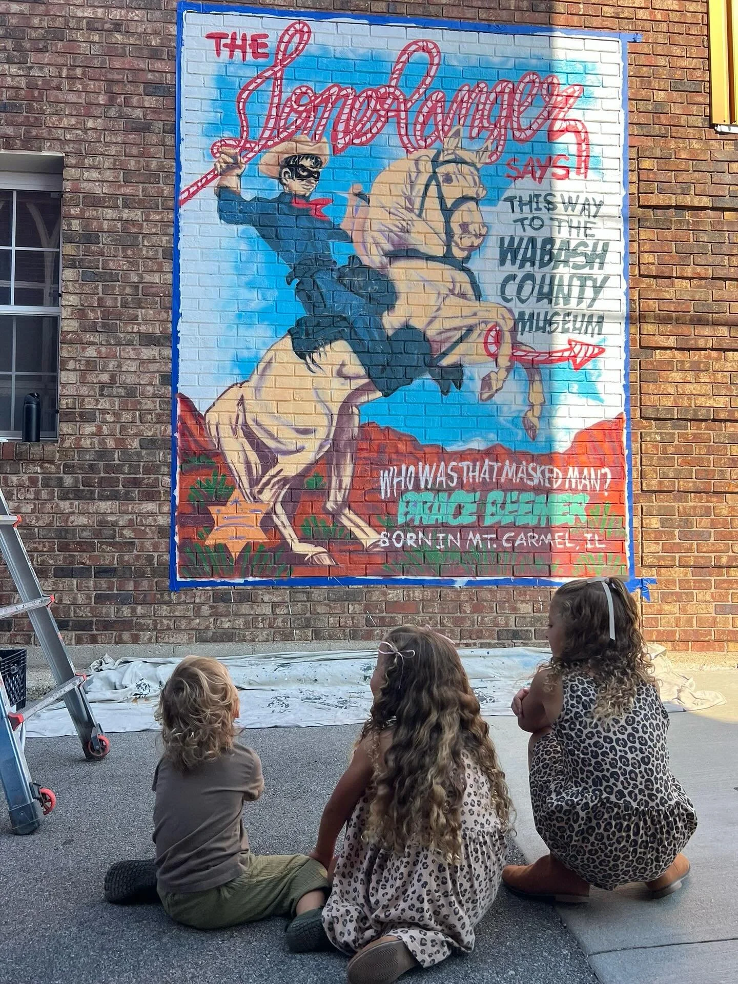 Check out the Market Street MTC website (link in bio) for a new blog post about our Lone Ranger mural, completed late this summer by @elias.reynolds.art! #bracebeemer #voiceoftheloneranger #borninmountcarmel #marketstreetmurals