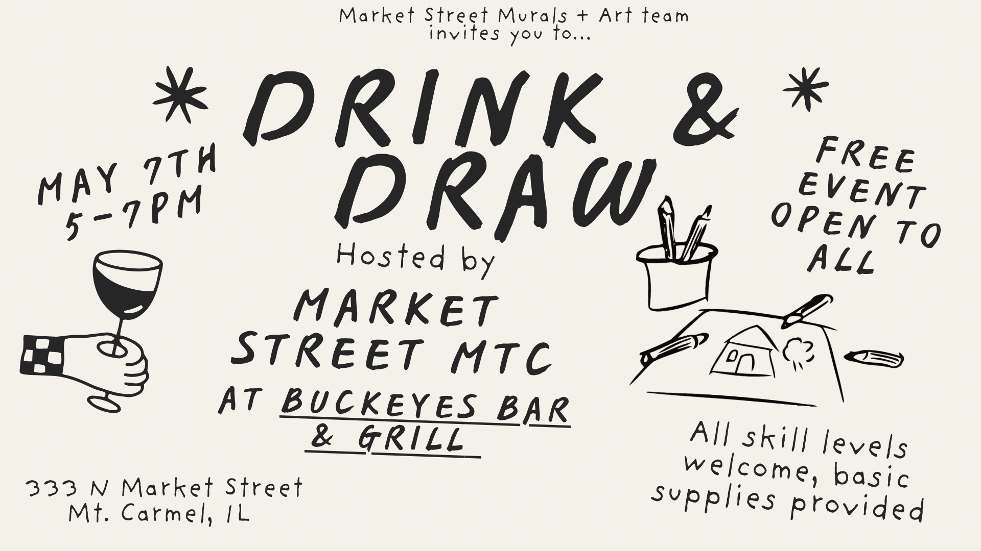 Spring Drink & Draw