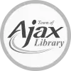 Ajax Library logo featuring stylized text 'Ajax Library' with an arc over the word 'Ajax'.