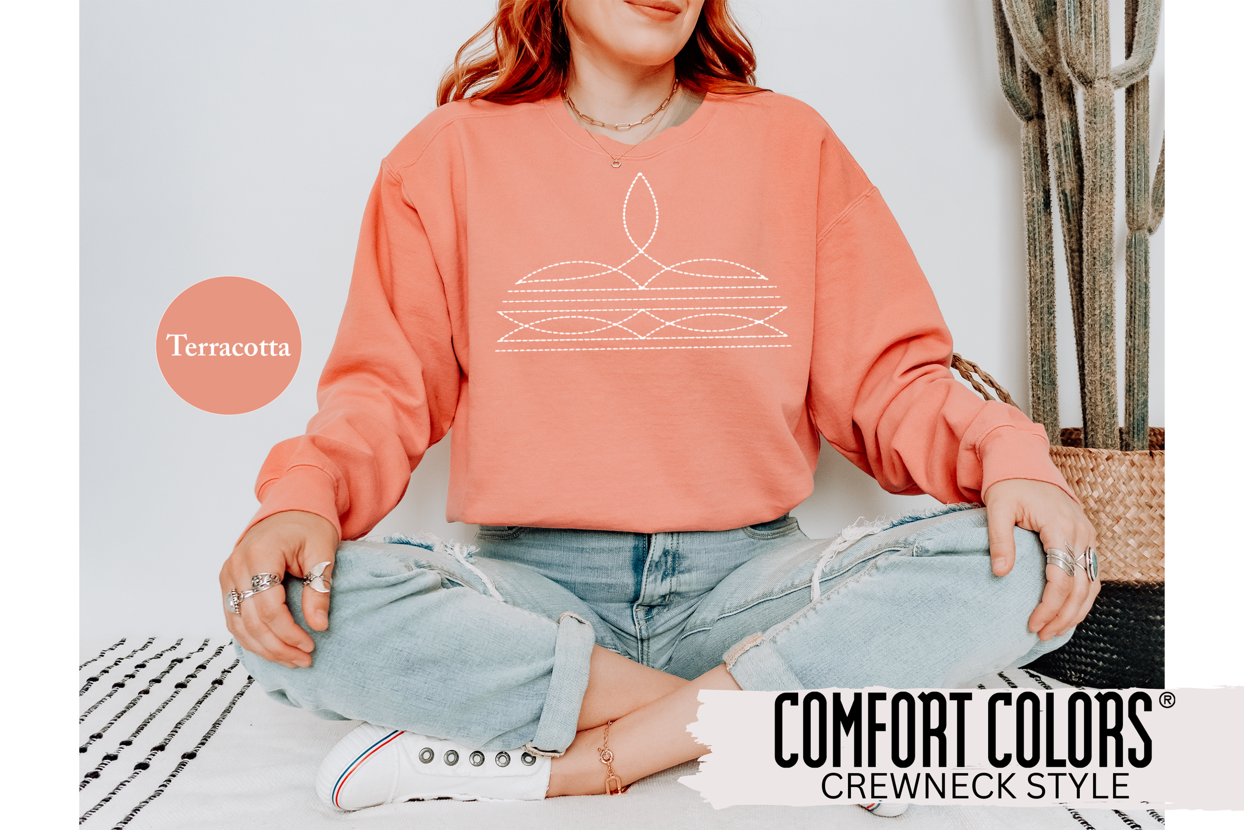 Boot Stitchin' Crewneck