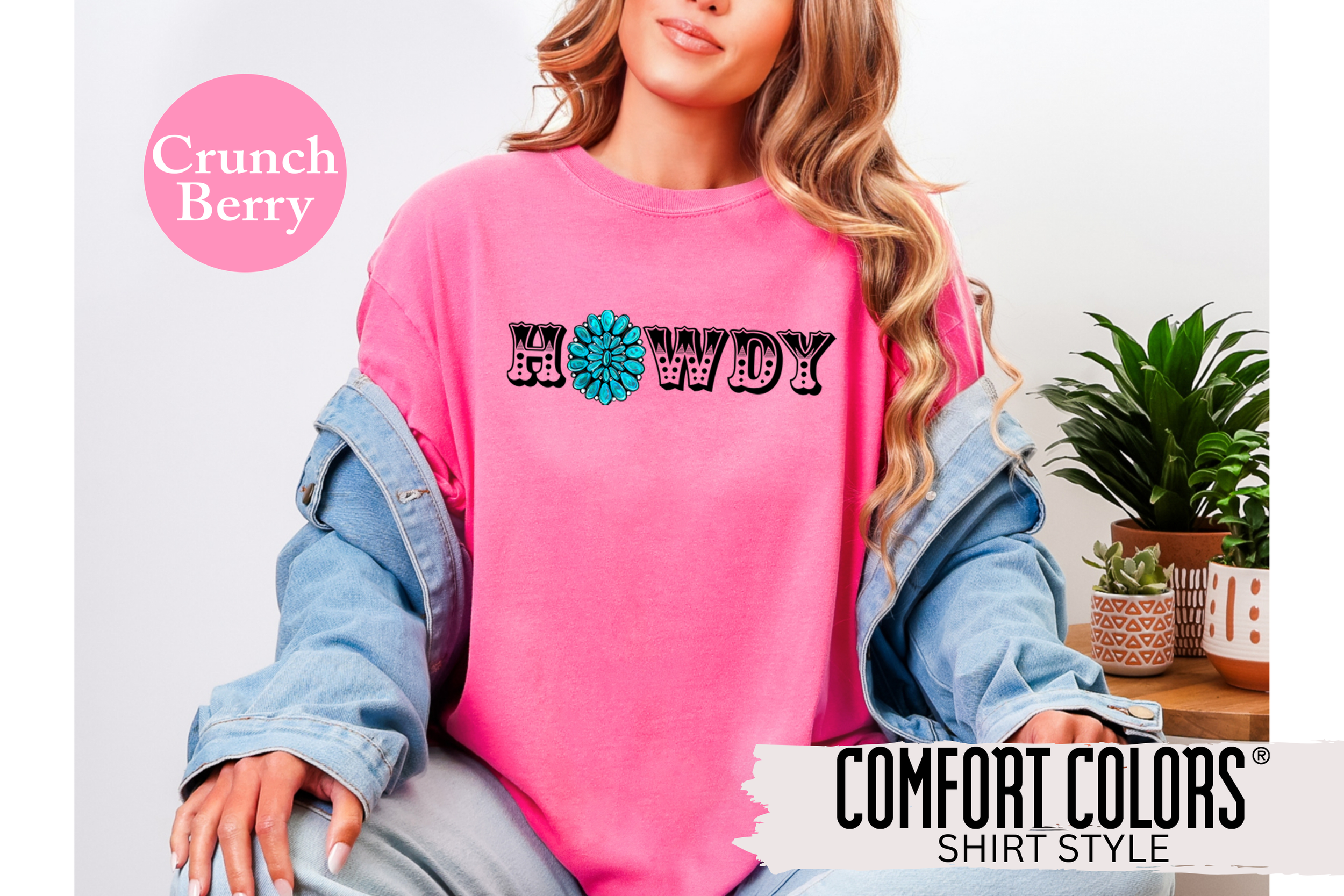 Turquoise Howdy T-Shirt