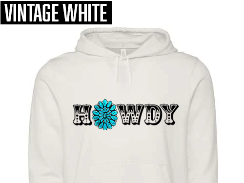 Turquoise Howdy Hoodie
