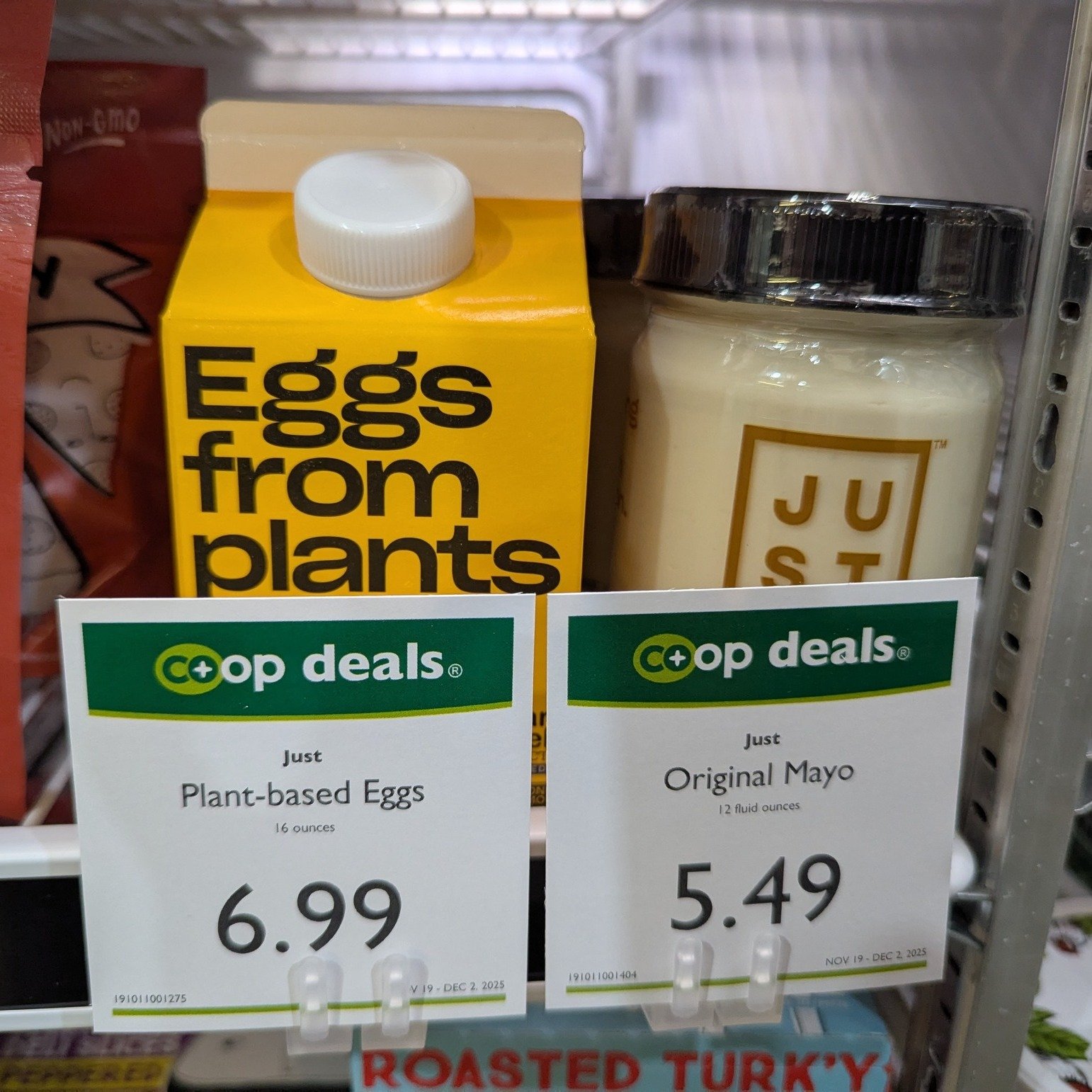 Do you subscribe to the Vegan lifestyle? Come check out all the new Co+op Deals in our Vegan Cooler!

✨ JUST Plant Based Eggs &amp; Mayo
✨ Earth Balance Butter
✨ So Delicious Yogurt
✨ Oatly Milk

#Potsdam_Food_Coop #On_Sale #Coop_Deals #Plant_Based #
