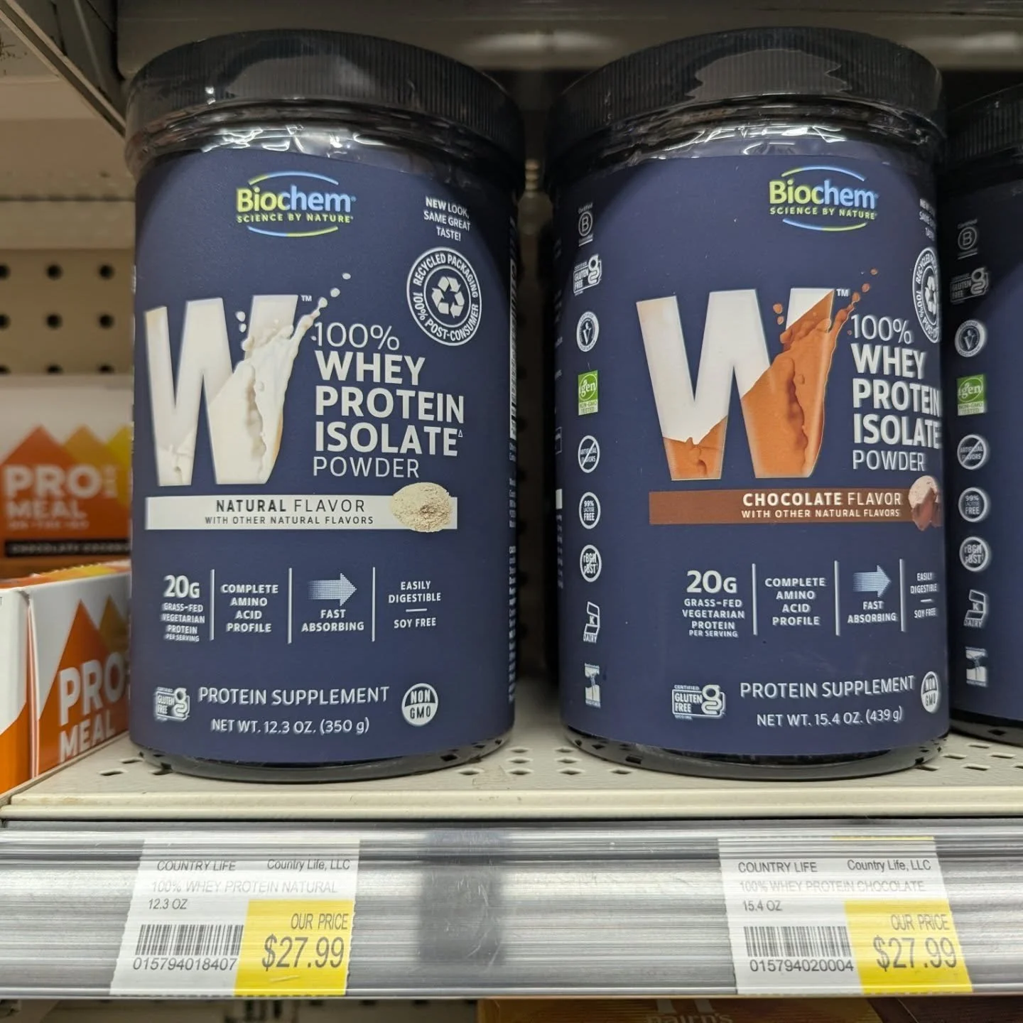 Whey Protein &amp; Plant Based Protein powders are available here at the Potsdam Food Coop ! 

Both of Biochem's whey and vegan options are good for muscle support and are suitable for various diets, including keto and vegetarian. 

#protein #whey #p