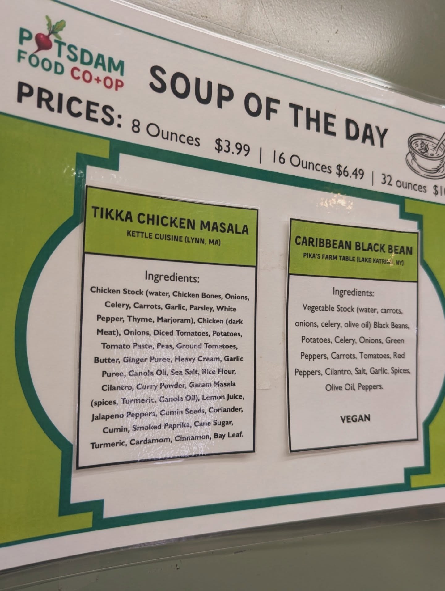 Soups, scones, and grilled cheese 🧀 oh my! 🤩

Come try a sourdough grilled cheese from @afriendlybread !! 

#potsdam_food_coop #grilled_cheese #scones #soup