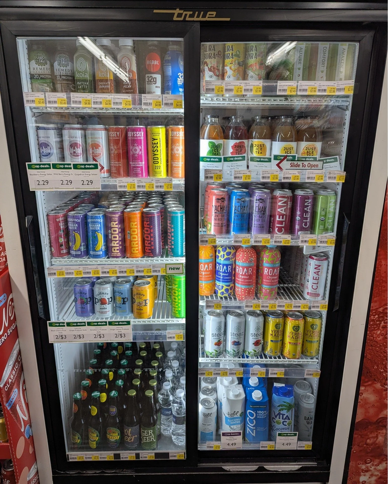Thirsty? 🍵 Which cooler do you head for when you visit the co-op? 

Staff picks: 
✨ Jessie - Ginger Lemon Culture Pop
✨ Steena - Apple Crisp Olipop 
✨ James - Moroccan Mint Just Ice Tea 
✨ Alanni - Saranac Root Beer
✨ Ryan - Chameleon Cold Brew
✨ Ph