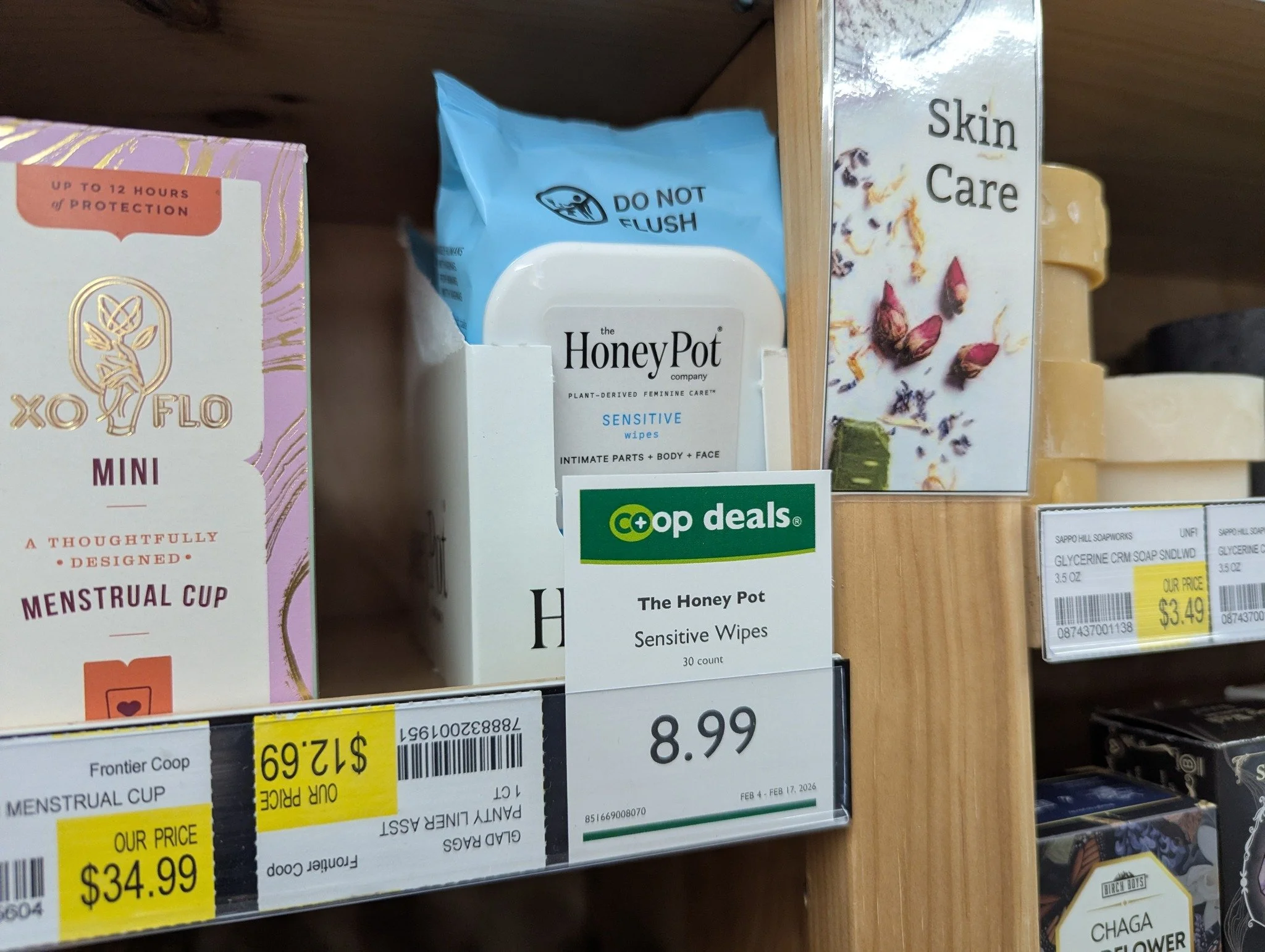 Check out these Co+op Deals on select Health &amp; Wellness items!

The Honey Pot Co. is known for soothing, refreshing feminine care, especially their washes and herbal pads. 💛

Spry toothpaste uses high levels of natural xylitol to fight bacteria,