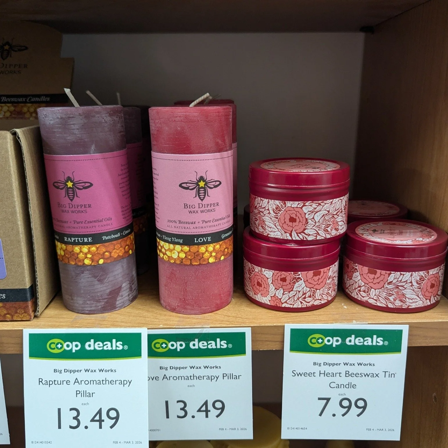 Looking for small gift ideas? We have dozens of candle types and scents, incense, reusable warmers, handmade cards, and more! 🕯

Come check out the Big Dipper Wax co products currently on Co+op Deals!

#Potsdam_Food_Coop #Candles #Gifts #shop_small_
