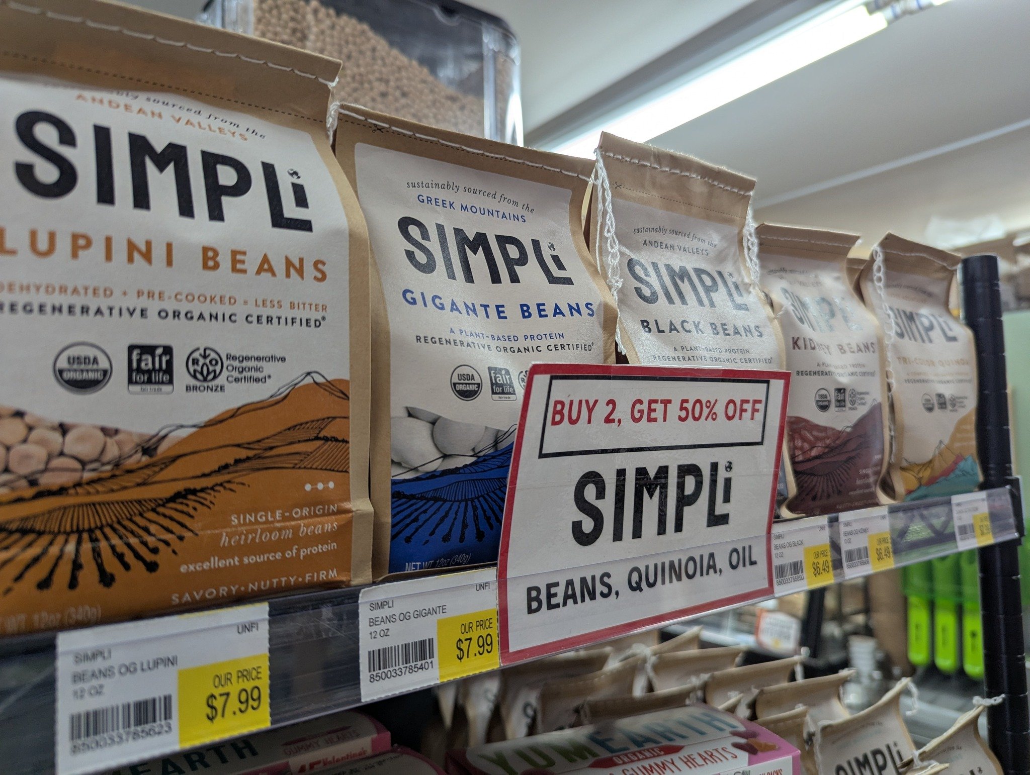 Simpli is back on our Buy 2 Get 50% off deal! Mix &amp; match oil, beans, and quinoa!

#Potsdam_Food_Coop #Simpli #Beans #Oil #Quinoa