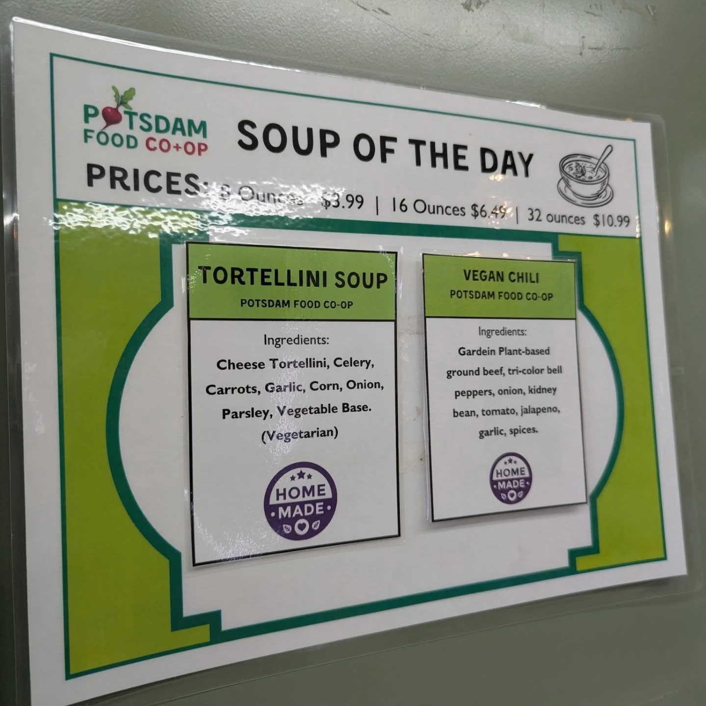 Hungry?!? Come grab something delicious to eat!! 

Check out the full list at www.potsdamcoop.com/deli

#potsdam_food_coop #soup #scones #lunch #made_fresh