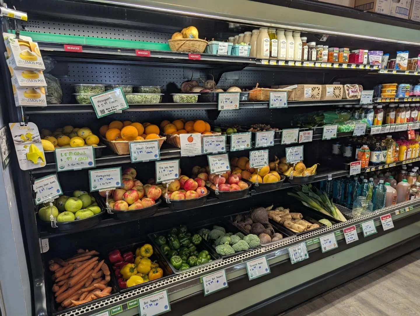 We now have Cara Cara Oranges for $1.99 each ! 

Cara Cara oranges, often referred to as "red navels", are a sweet, low-acid, and seedless variety of navel orange with a pinkish-red, berry-toned flesh and bright orange skin. It has a tangy 