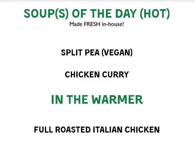 The Deli page is UPDATED!! Go check the full list to see what we have available today! 🤤
🔗www.potsdamcoop.com/deli

#Potsdam_Food_Coop #Deli #Soup #Sandwiches #Sides #Snacks