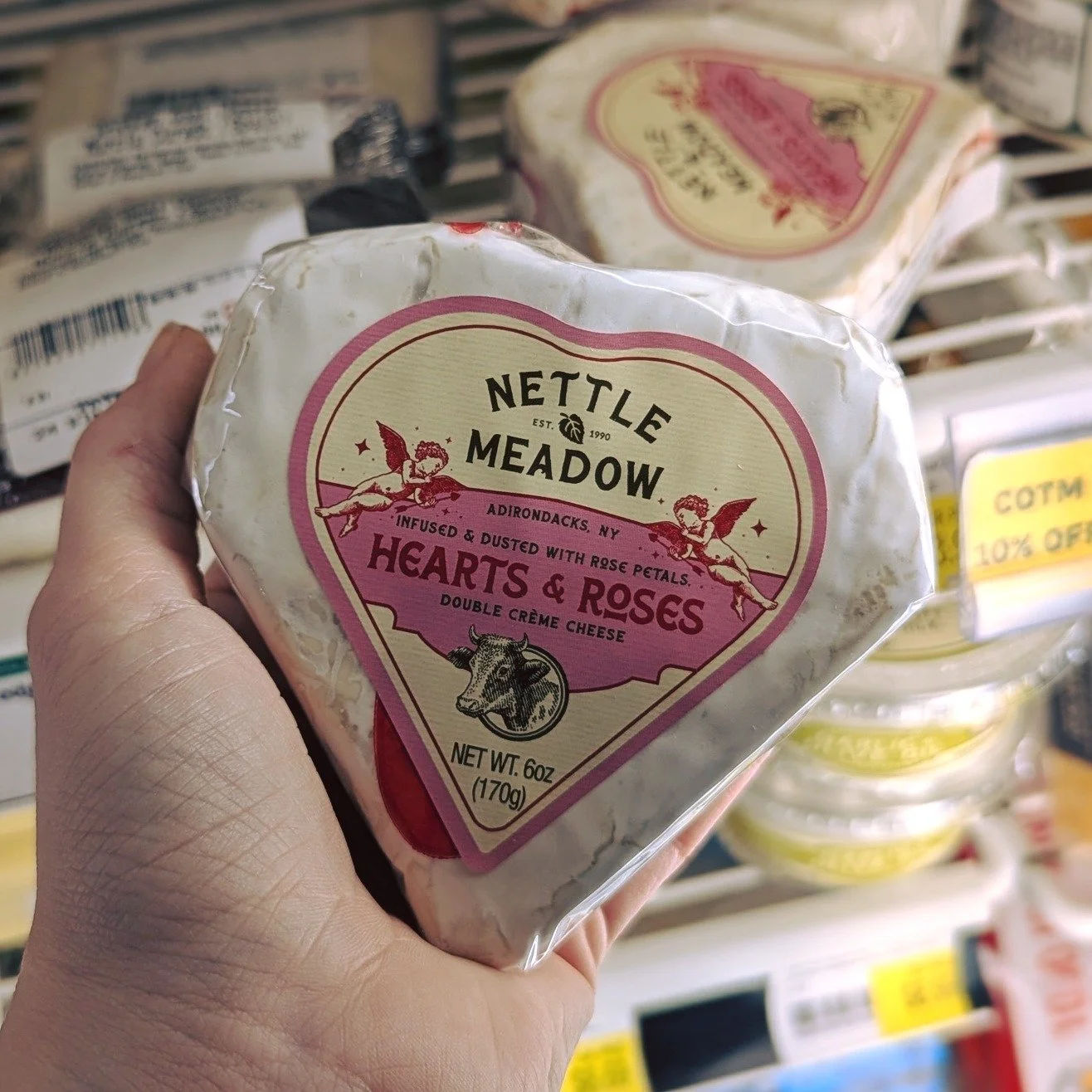 &hearts;🌹Get 10% off Hearts &amp; Roses Double Creme Cheese from Nettle Meadow ONLY until end of day 2/28/26!

Inventory is limited, don't miss out! 🧀

#Potsdam_Food_Coop #Cheese_Of_The_Month #Double_Creme_Cheese #Locally_Made #Nettle_Meadow_Farm