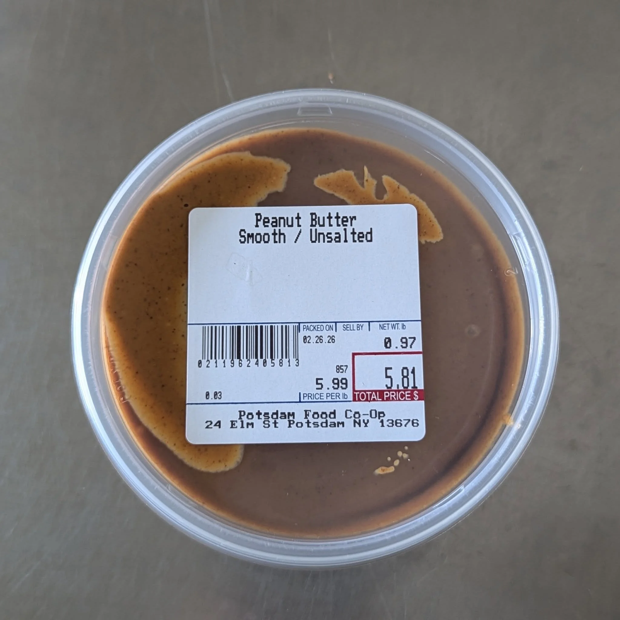 Co-op Packed Restock Alert! ⚠️
Your favorite bulk peanut butter is back in stock!

🥜 Smooth Unsalted
🥜 Organic Chunky Unsalted

We also have salted peanut butter options, unsalted almond butter, almond paste, and tahini!

#Potsdam_Food_Coop #Coop_P