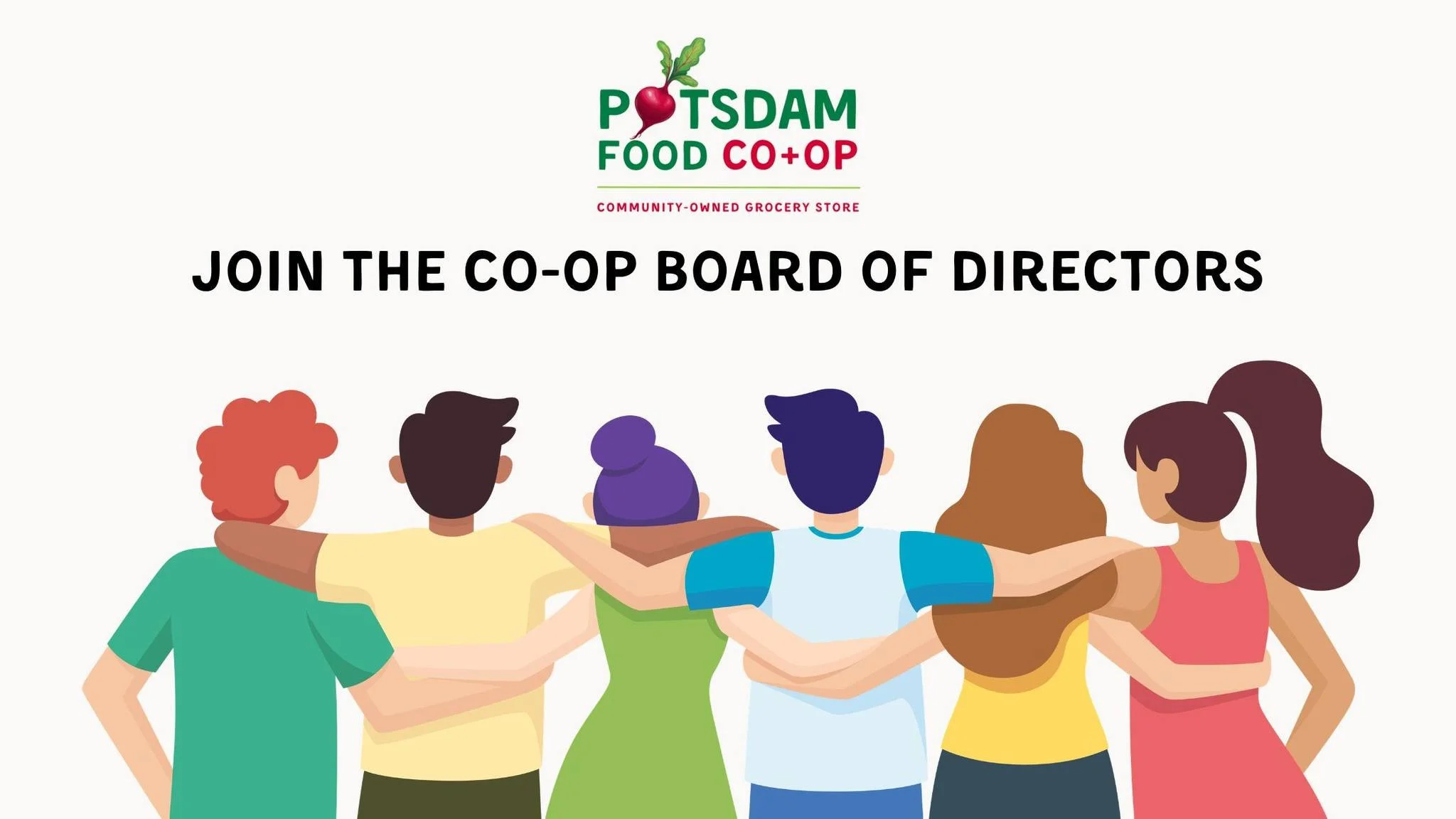 Now accepting nominations for the Potsdam Food Co-op Board of Directors! 🫜

Why serve on the Board? Directly impact the governance, sustainability, and community focus of a member-owned grocery store while developing or improving upon your leadershi