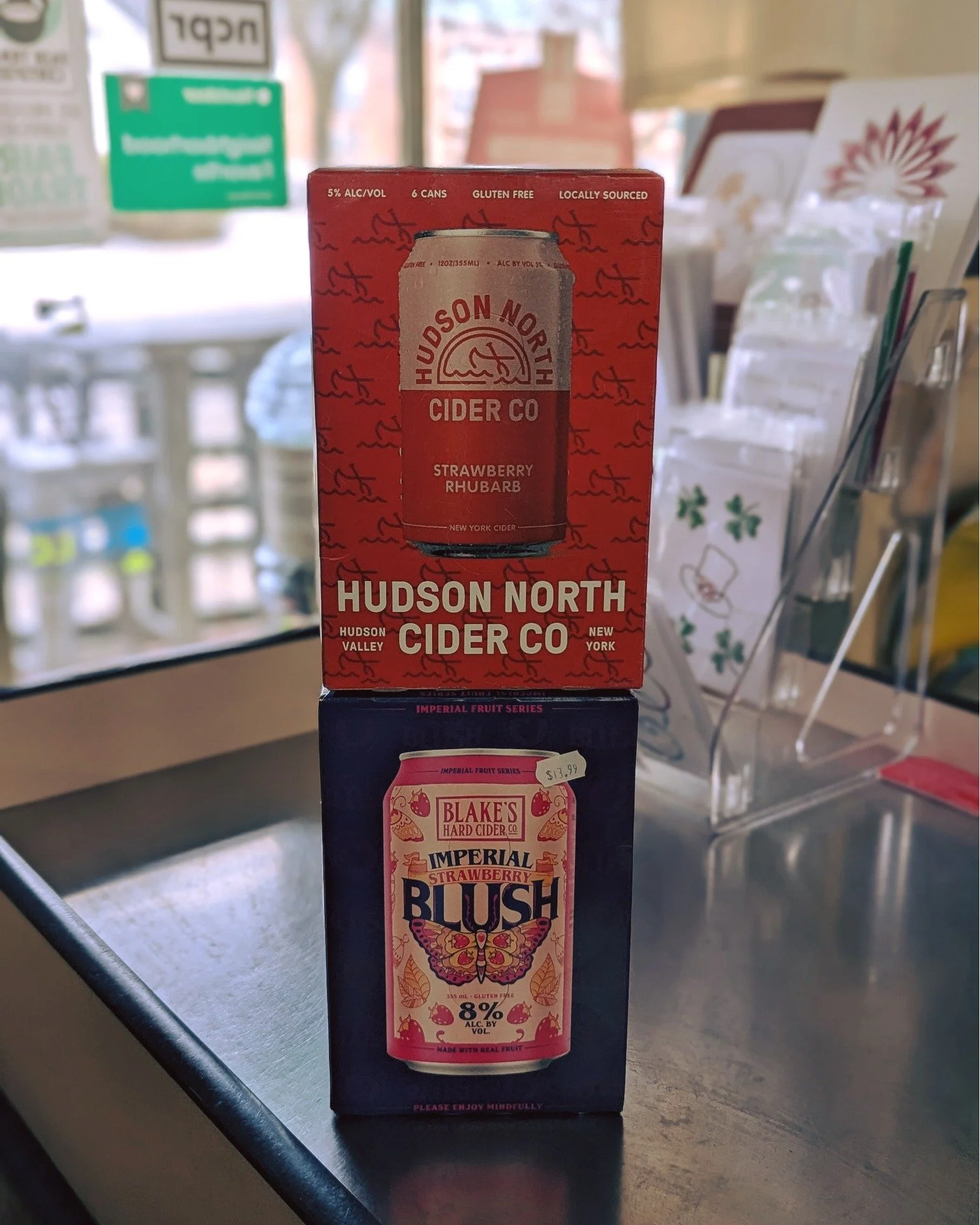 Come through and check out all of the new hard ciders available at the co-op!

#Potsdam_Food_Coop #Hard_Cider #Hudson_North #Blakes_Cider #New_Flavors