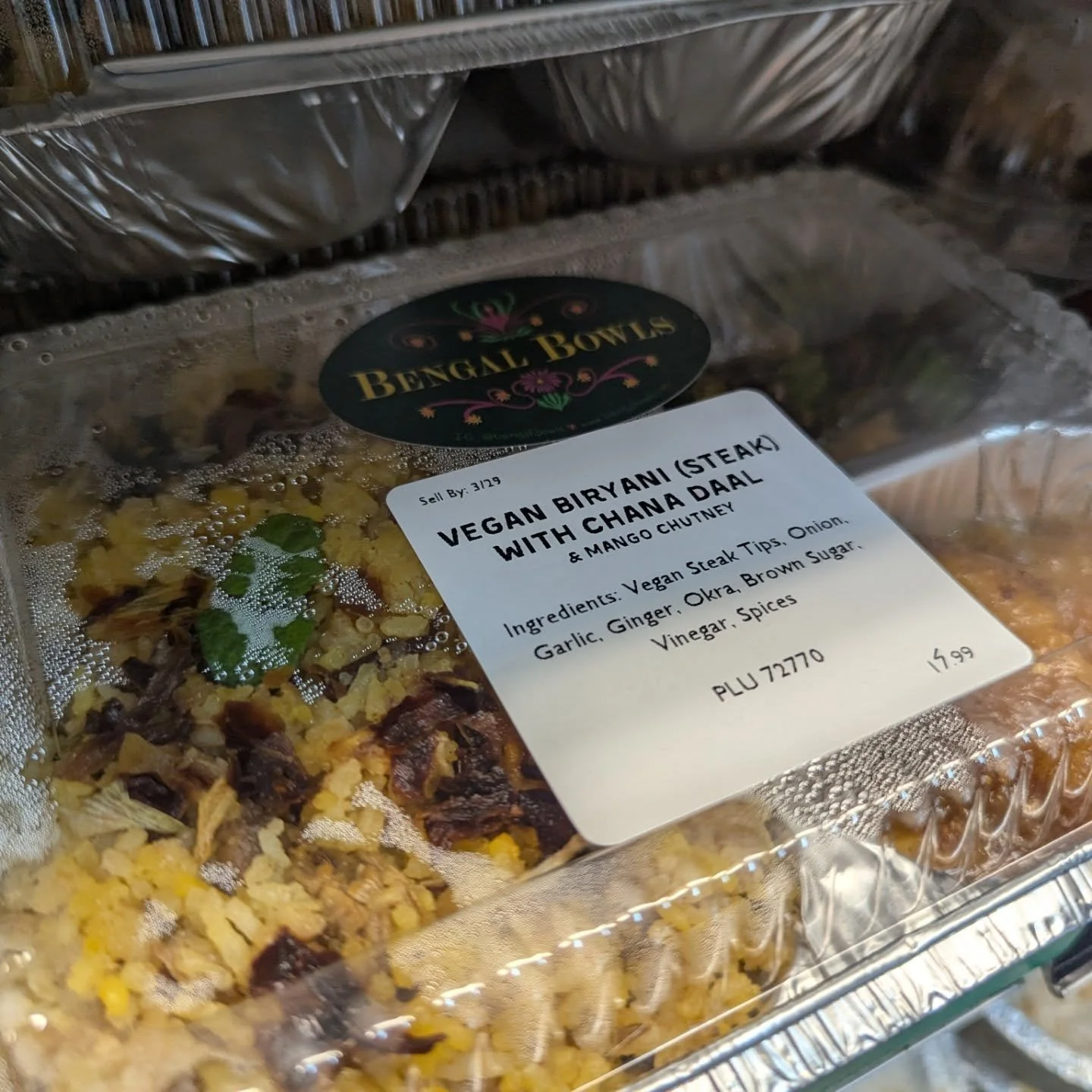 Freshly delivered! 
🎉 Bengal Bowls is locally made by Shimul and sold right here at the co-op! Support this local business by grabbing an entree or dessert. 

Today there is FREE Vermicelli Pudding in celebration of Eid al-Fitr! 

#potsdam_food_coop