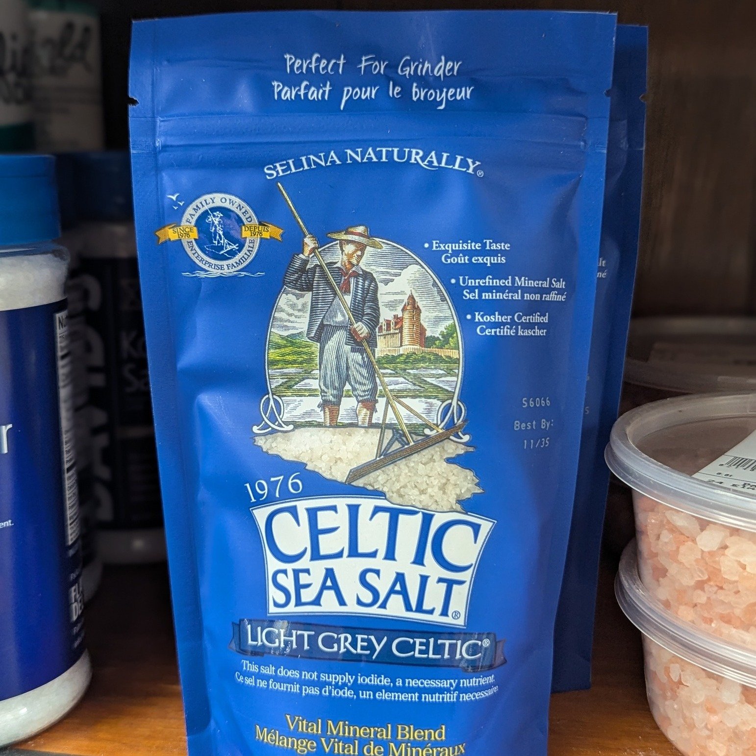 NEW and now available at the co-op!
💚 Due to being unable to order Grey Sea Salt in bulk, we now have a packaged version! Find it on the shelf with the other packaged salts &amp; seasonings.
💚Good Belly supports digestive health, improves regularit