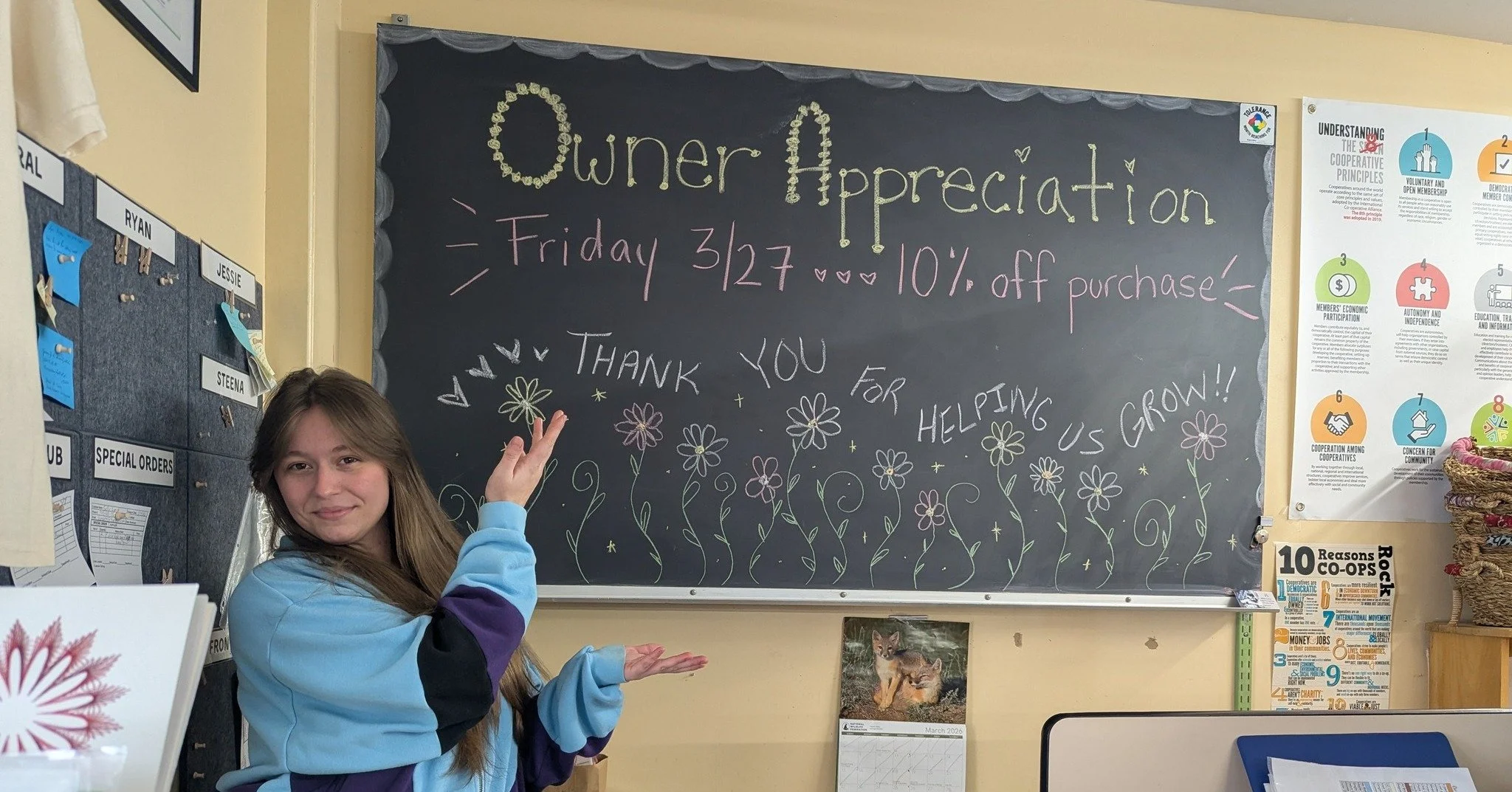 Happy Owner Appreciation Day!!! We would not be here without the continued support from the community. 💚
⚡ All Owners get 10% off the entire store. Exclusions: Co+op Deals &amp; Basics, Clearance, Alcohol, Milk, Butter. (Owners already get 10% off C