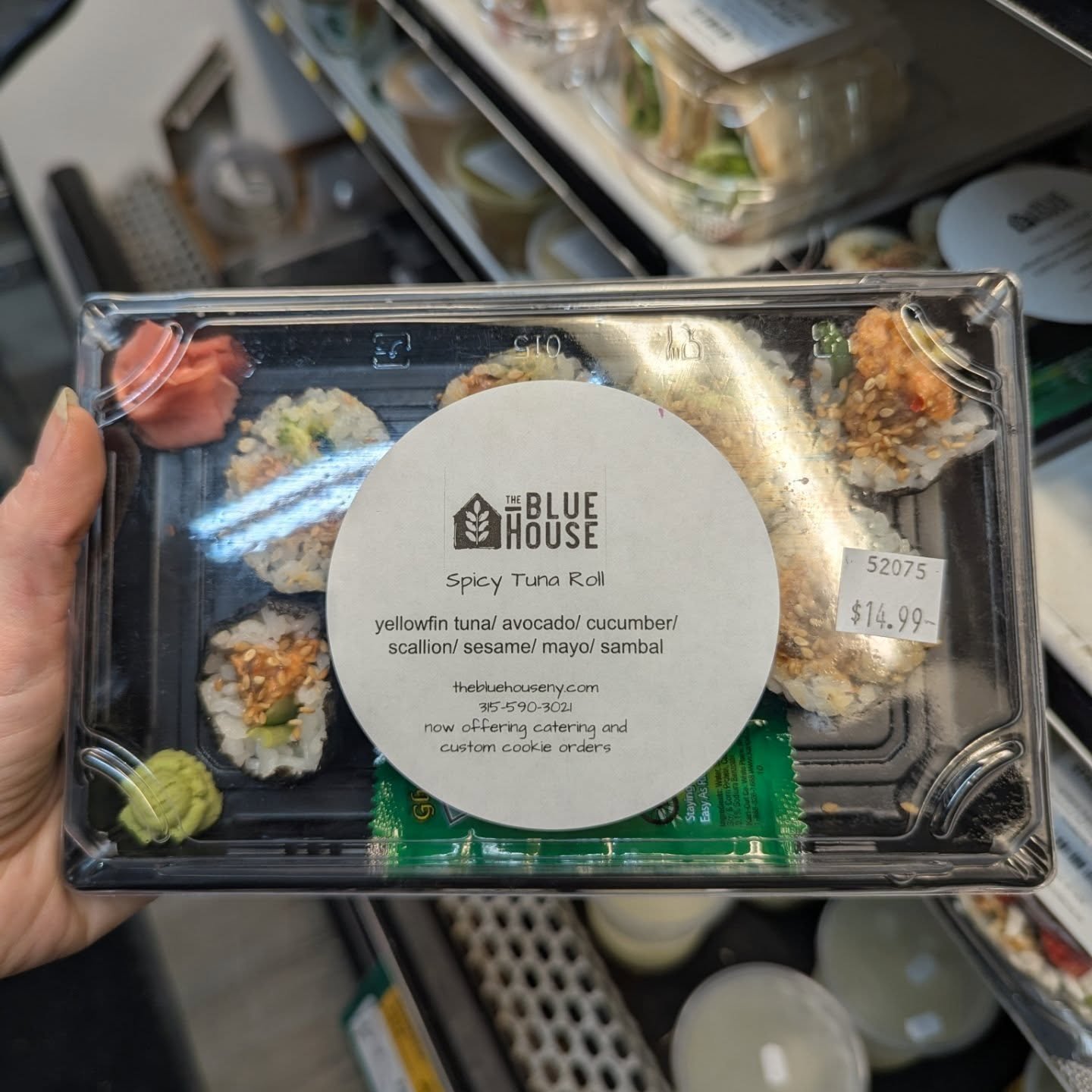 FRESHLY DELIVERED AND LOCALLY MADE 🤩🤩
🎉 The Blue House Sushi, Frozen fries, and cookies 
🎉 Bengal Bowls Entrees 

#potsdam_food_coop #The_Blue_House_NY #bengali_cuisine